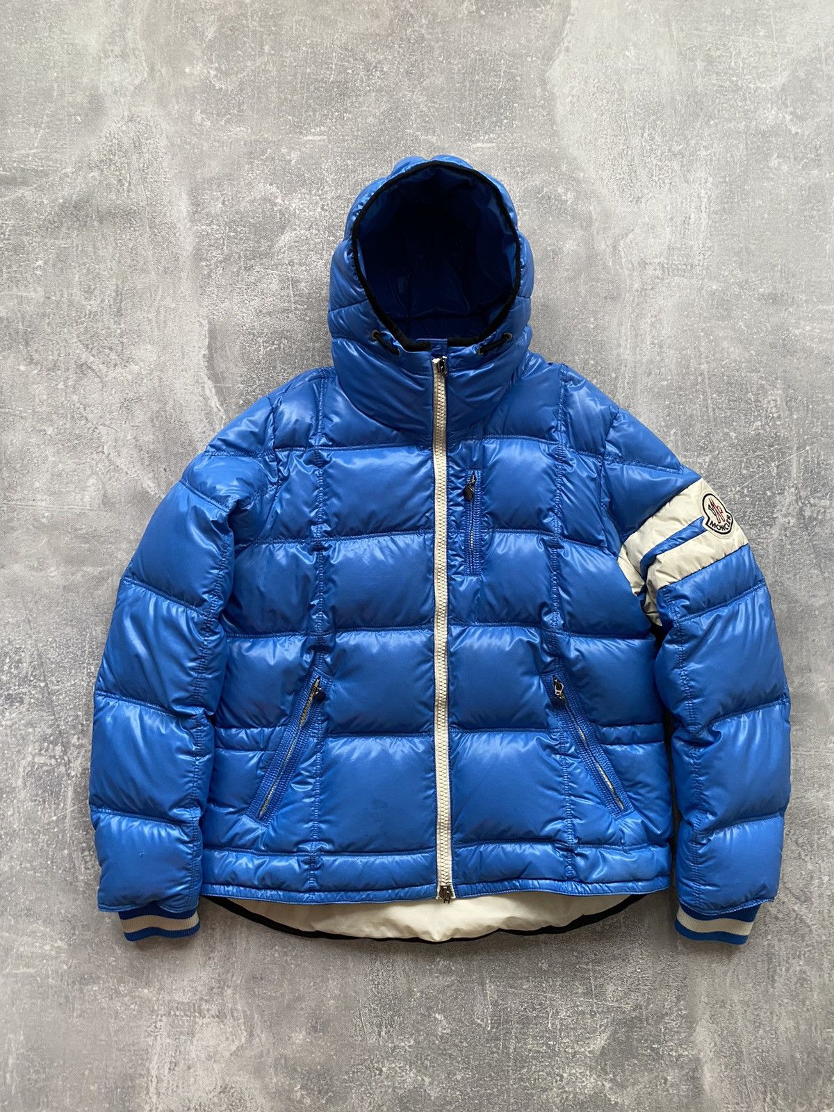 Moncler Moncler Puffer Down Blue Jacket | Grailed