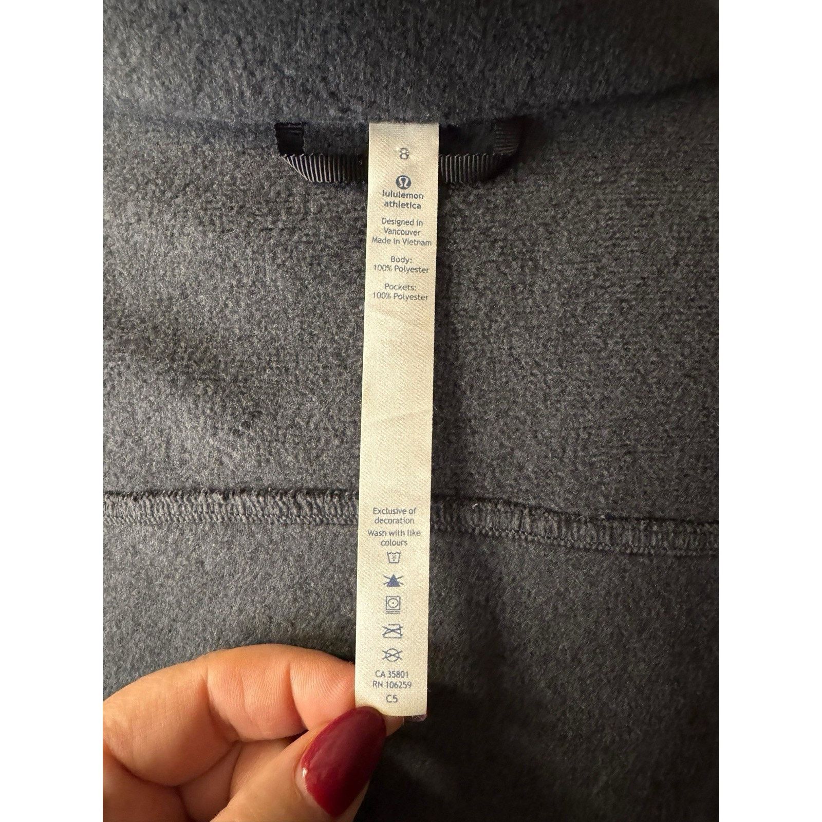 Lululemon Lululemon Its Fleecing Cold Full Zip Fleece Jacket Gray Size M / US 6-8 / IT 42-44 - 9 Thumbnail