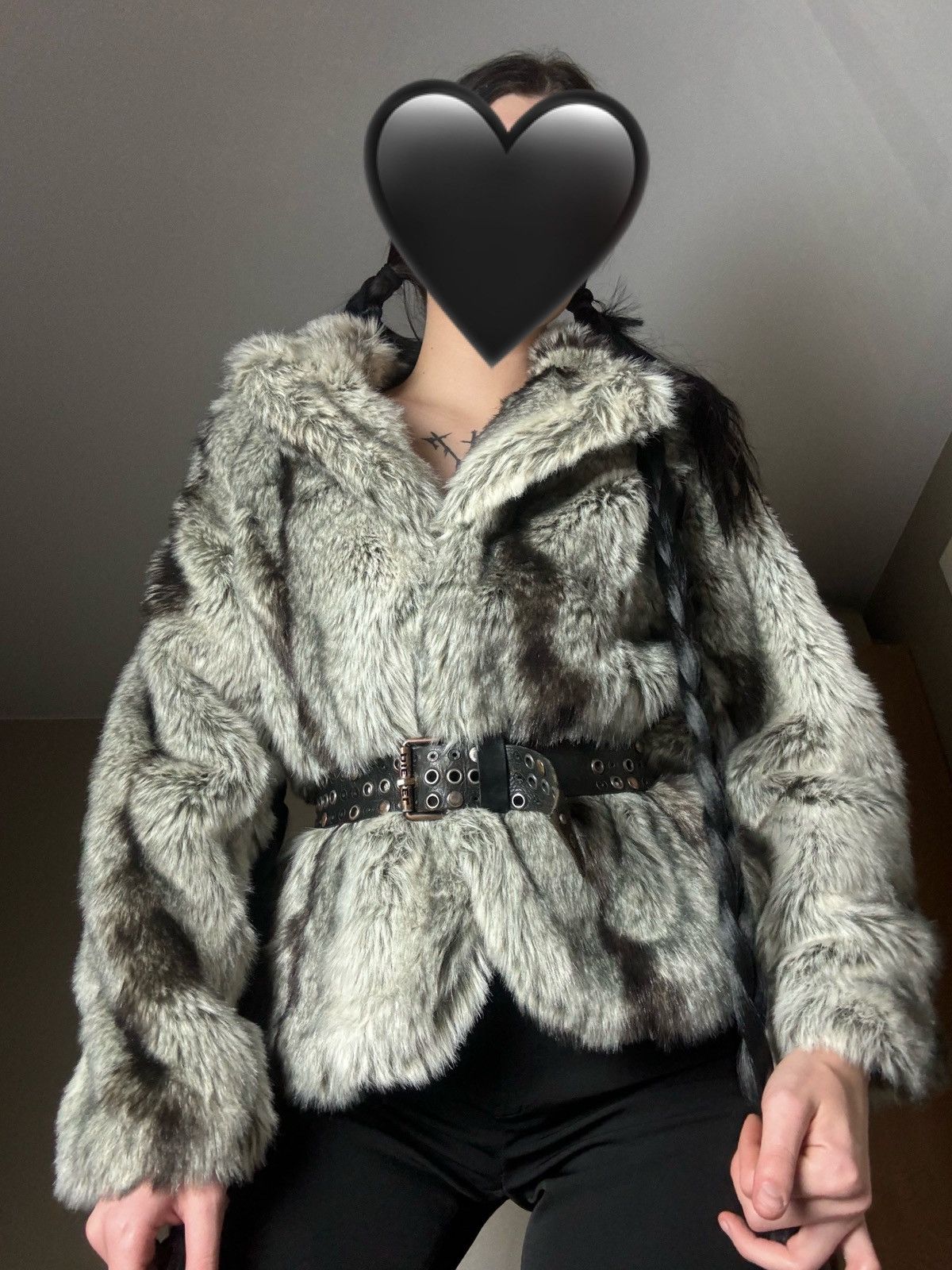 Vintage Vintage amazing faux fur coat fluffy opium coat Size L / US 10 / IT 46 - 3 Thumbnail