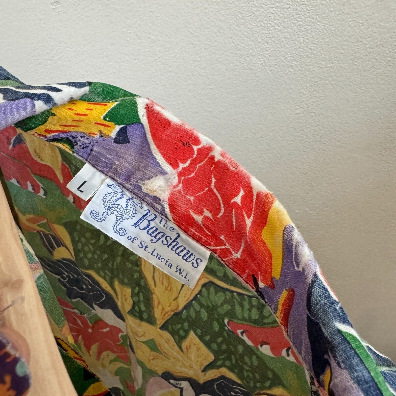 Vintage Vintage Bagshaws Of St Lucia Hawaiian Shirt Men's L Tropical Size US L / EU 52-54 / 3 - 11 Thumbnail