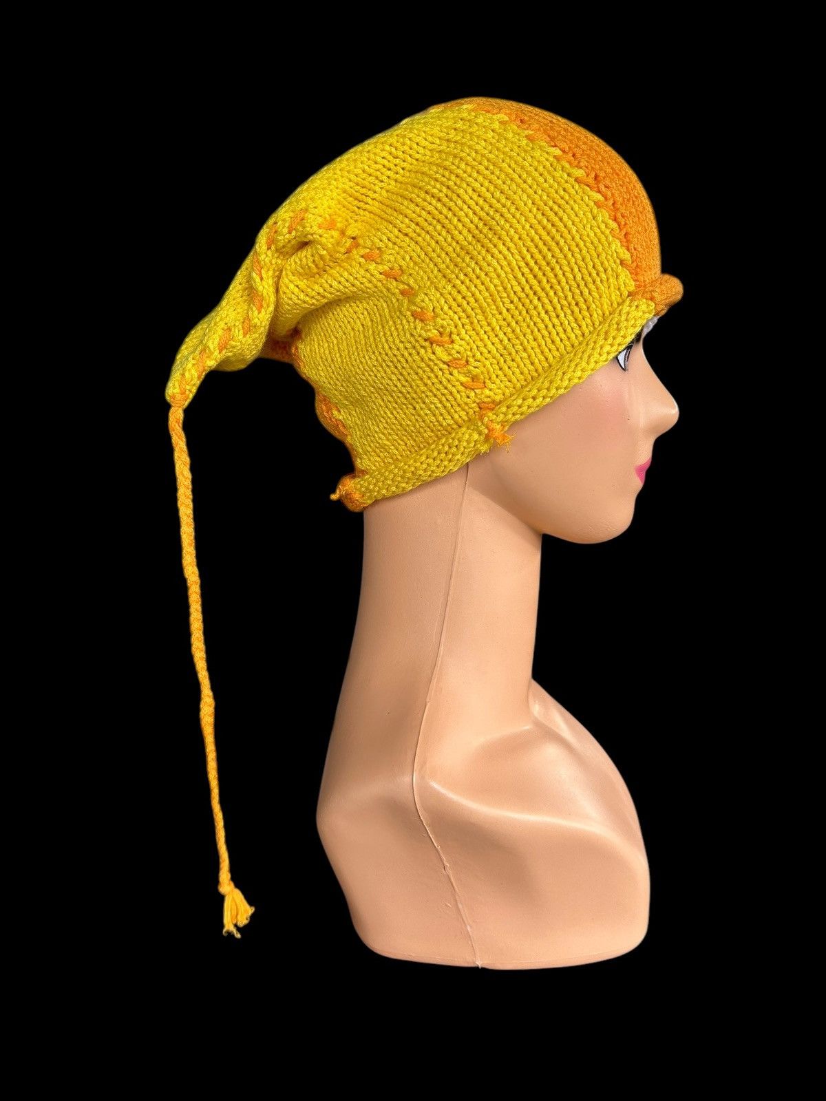 Japanese Brand × Kapital × Vintage Crochet Knitted Handmade Beanie Hats Size ONE SIZE - 5 Thumbnail