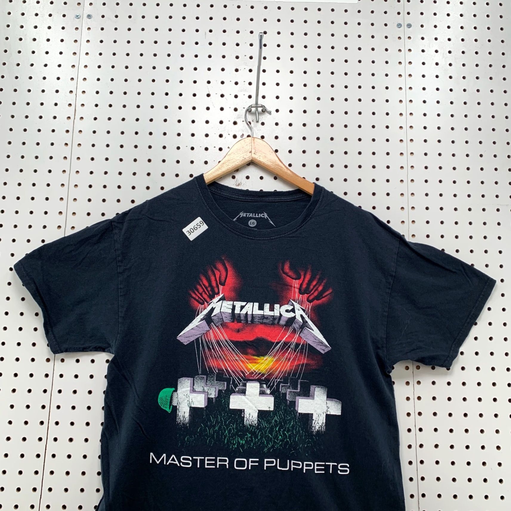 Etro Metallica Masters Of Puppet Shirt Mens M Band Music Blue Cotton Short Sleeve Crew Neck T-Shirt 21x27 Retro Unisex Adults Size US M / EU 48-50 / 2 - 5 Thumbnail