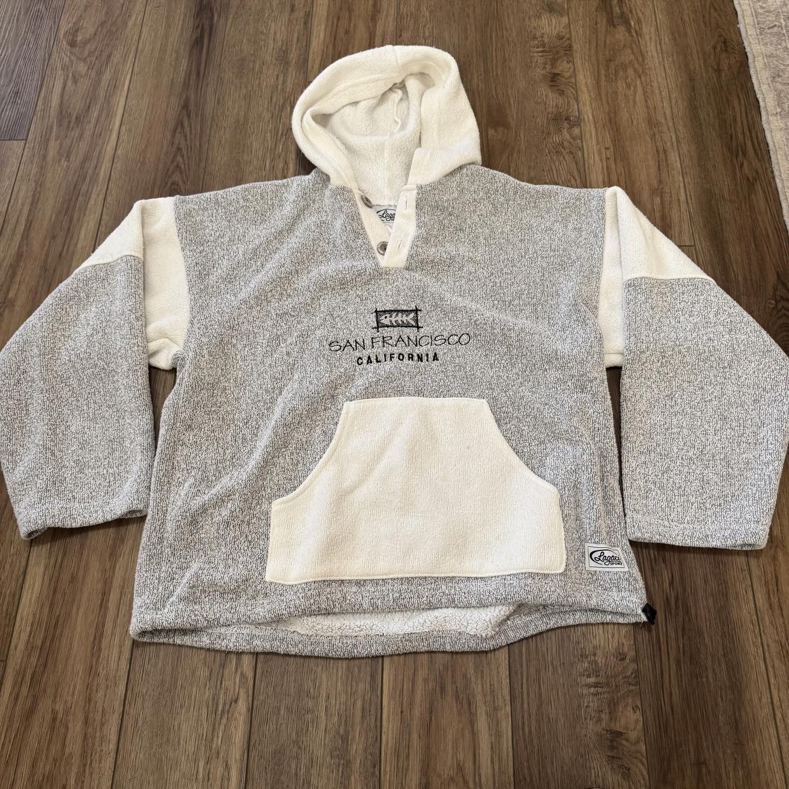 Other Vintage 80s 90s San Francisco Grey Hoodie Lagaci Sport Size US XL / EU 56 / 4 - 1 Thumbnail