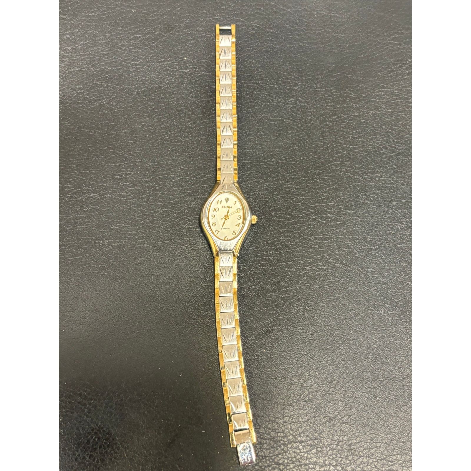 Elgin National Watch Company Vintage Elgin 2-Tone Women’s Watch! New Battery! Size ONE SIZE - 10 Thumbnail