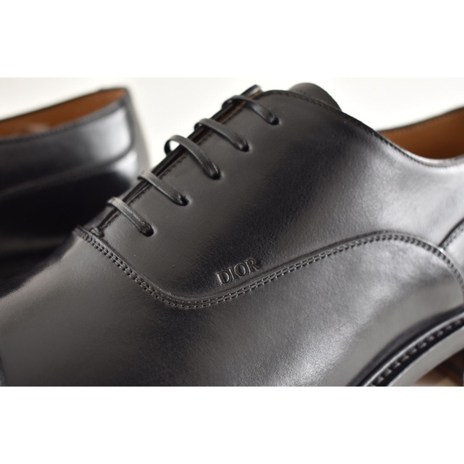 Dior Dior Embassy Calfskin Leather Flat Lace Up Dress Shoes 45 12 Size US 12 / EU 45 - 16 Thumbnail