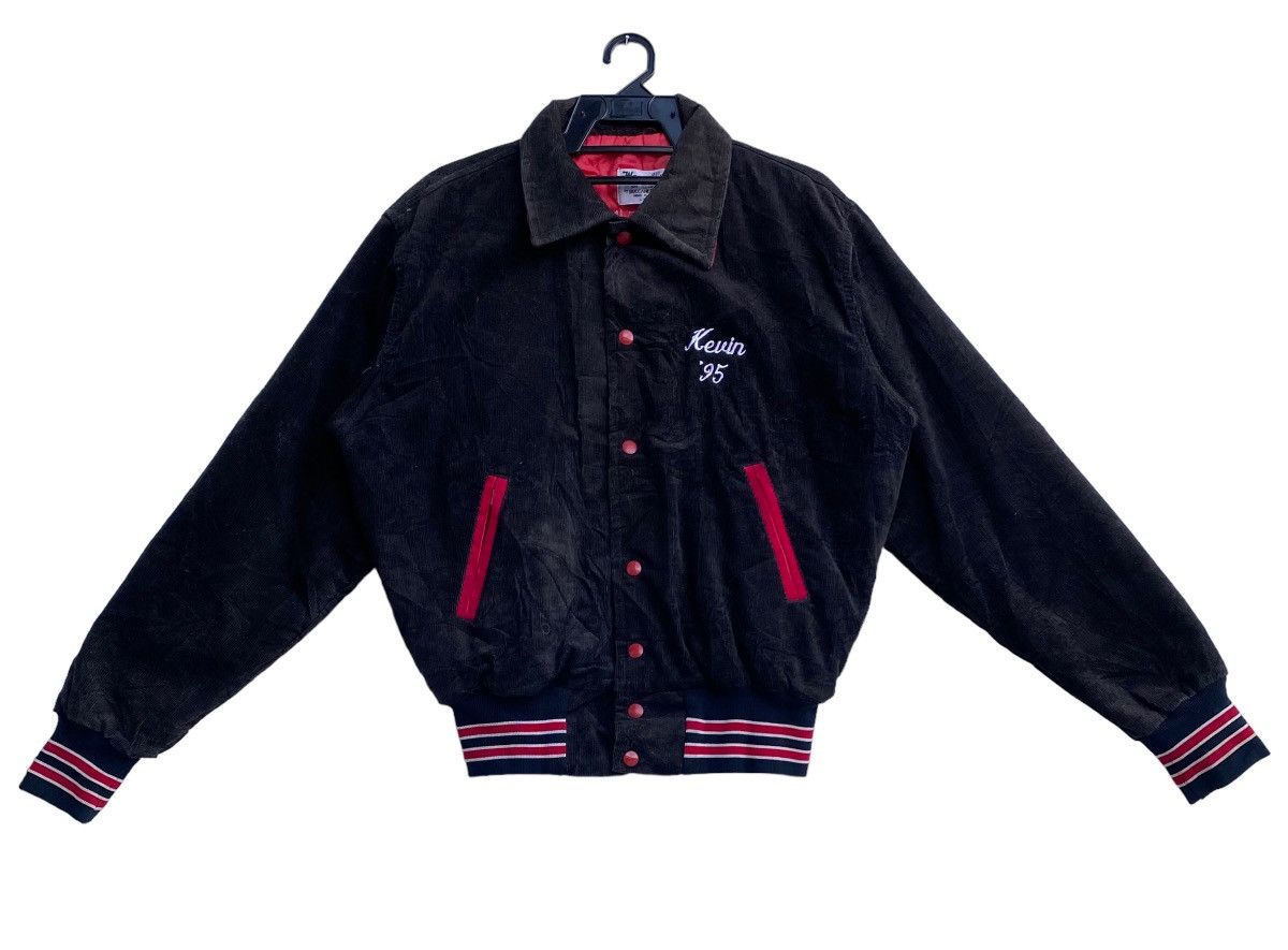 Vintage West Wind corduroy patchwork logo letterman varsity jacket Size US M / EU 48-50 / 2 - 3 Thumbnail