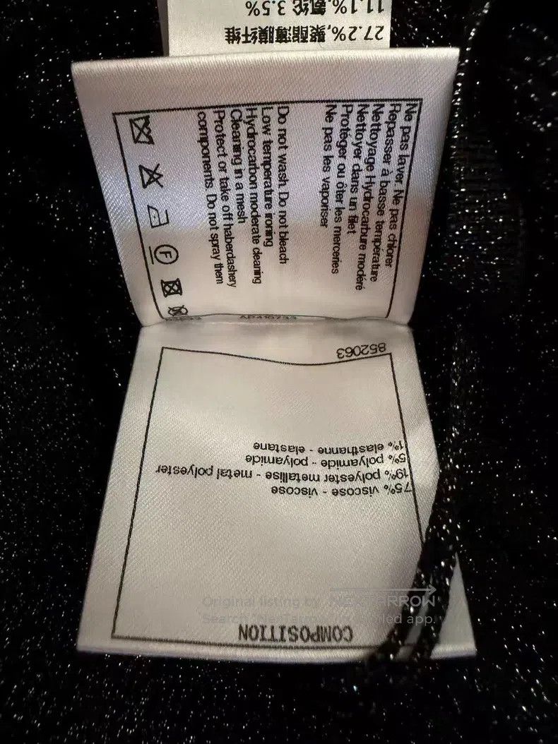 Chanel Chanel Silver-gray full diamond CC buckle suspender vest Size XS / US 0-2 / IT 36-38 - 5 Thumbnail