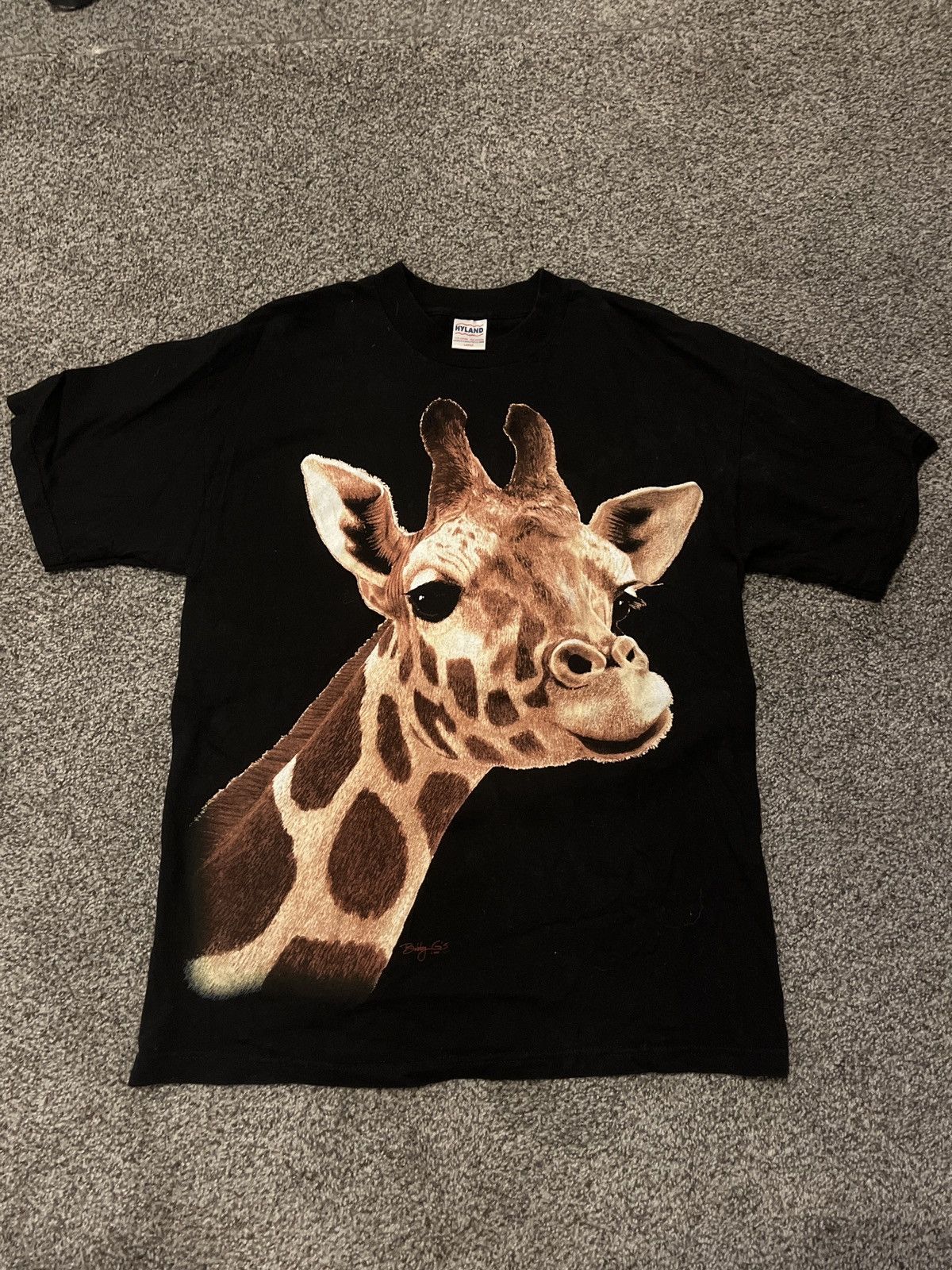 Vintage Vintage Giraffe Shirt Bobby G’s 1997 Size US L / EU 52-54 / 3 - 1 Thumbnail