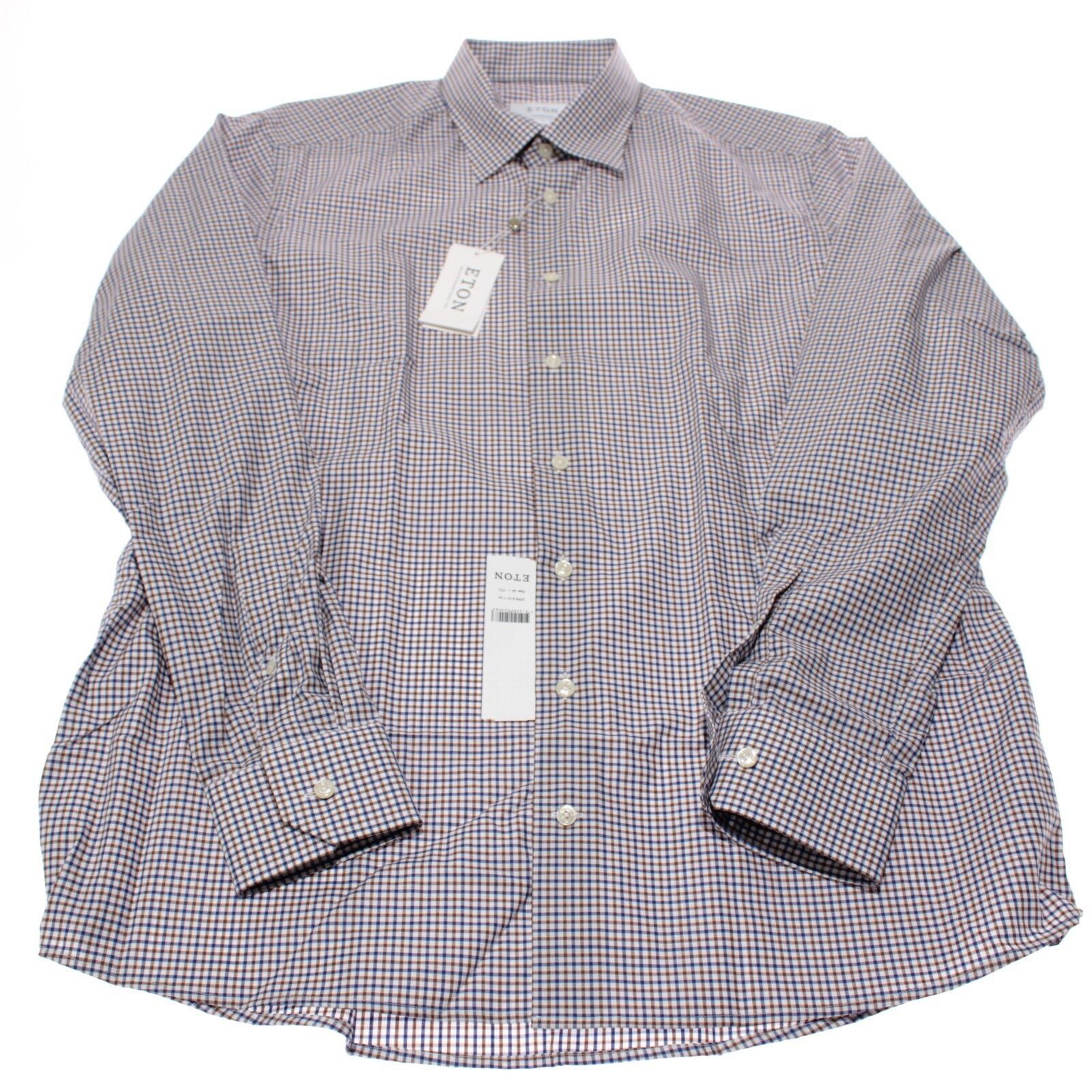 Eton Eton New with tags Shirt Size XL US In Brown Size US XL / EU 56 / 4 - 2 Thumbnail