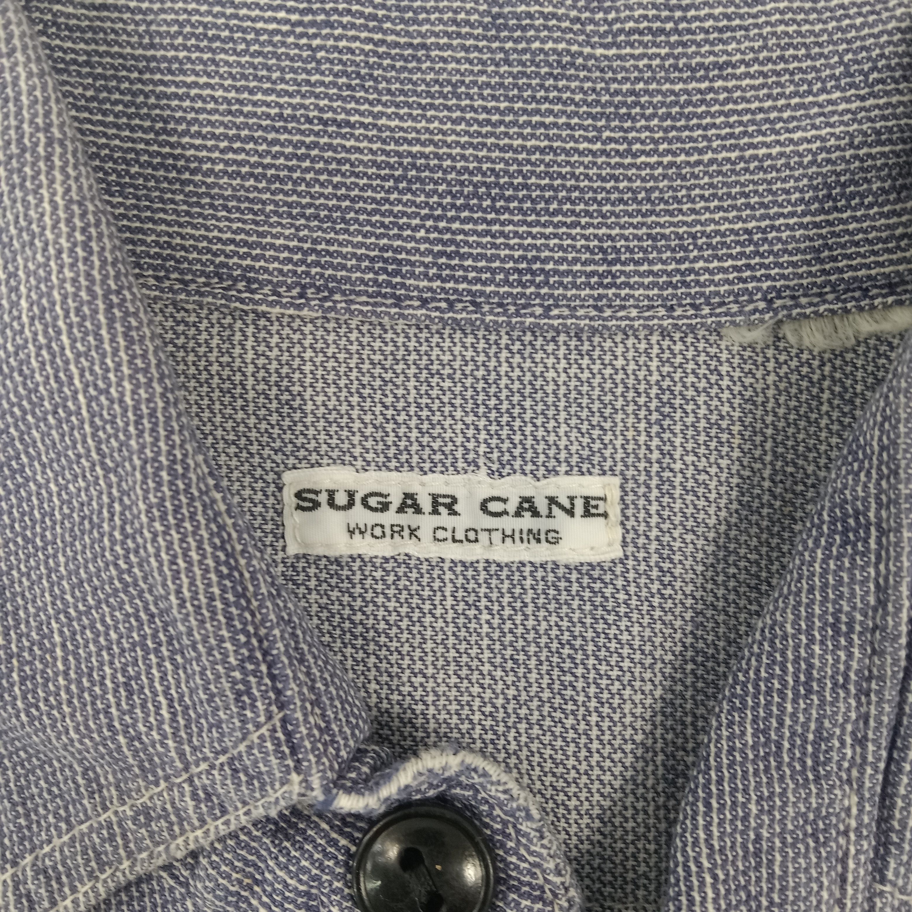 Japanese Brand × Sugar Cane × Vintage Sugar Cane Japanese Style Half Zipper Shirt Jacket Size US L / EU 52-54 / 3 - 3 Thumbnail