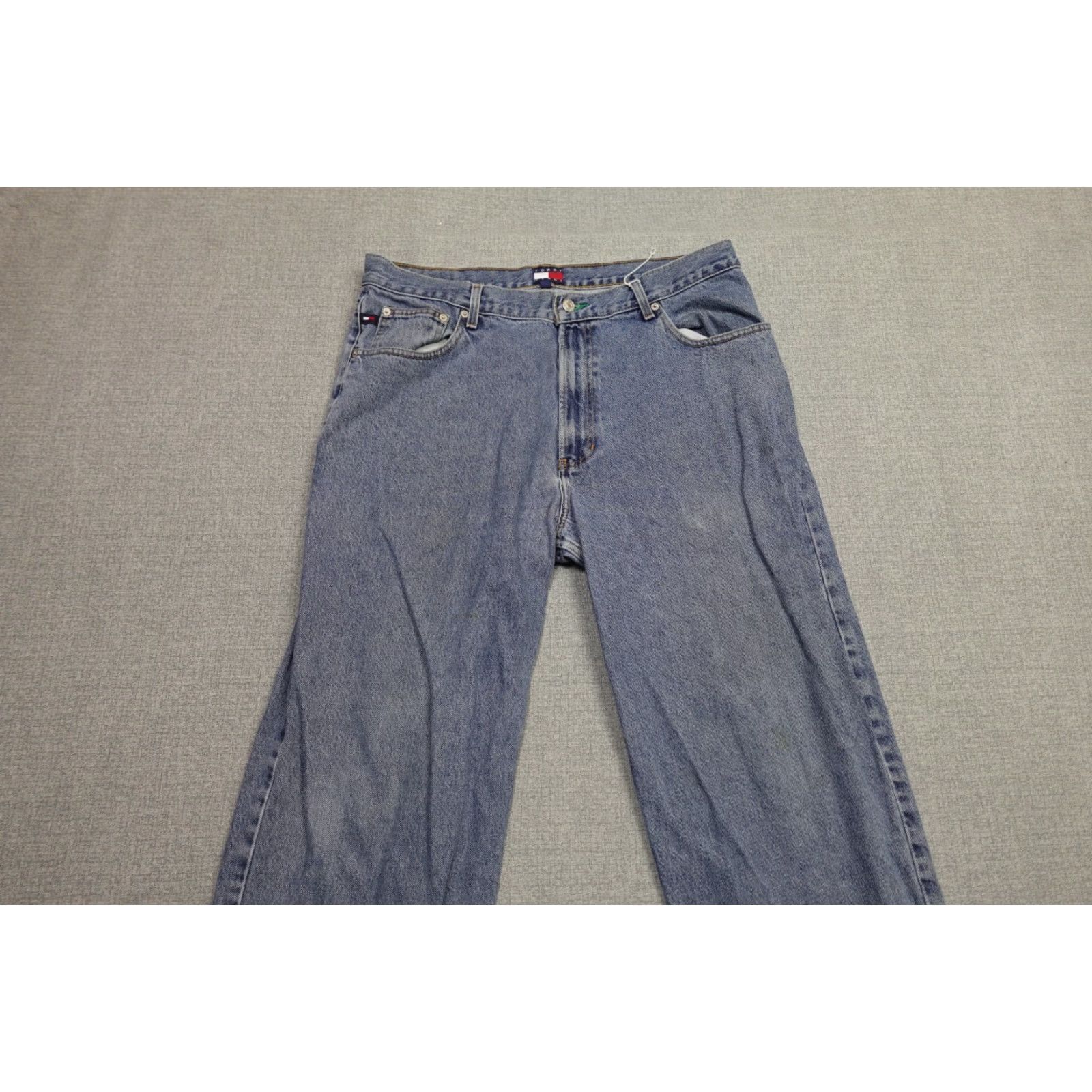 Tommy Hilfiger Tommy Hilfiger Jeans Mens 38x32 Blue Dark Wash Baggy Hip Hop Vintage Style Straight Size US 38 / EU 54 - 2 Thumbnail