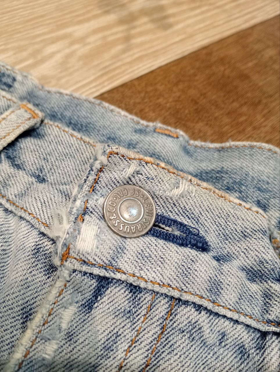 Levi's Vintage Clothing LEVI'S VINTAGE 502 REDLINE CAPITAL E SELVEDGE BLUE JEANS Size US 33 - 4 Thumbnail