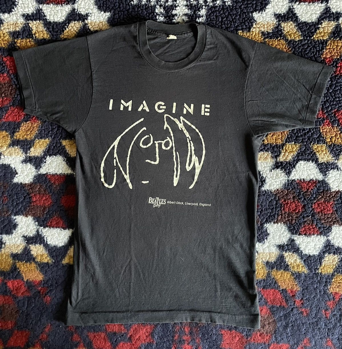 Vintage The Beatles Story “Imagine” John Lennon T-Shirt Size US S / EU 44-46 / 1 - 1 Thumbnail