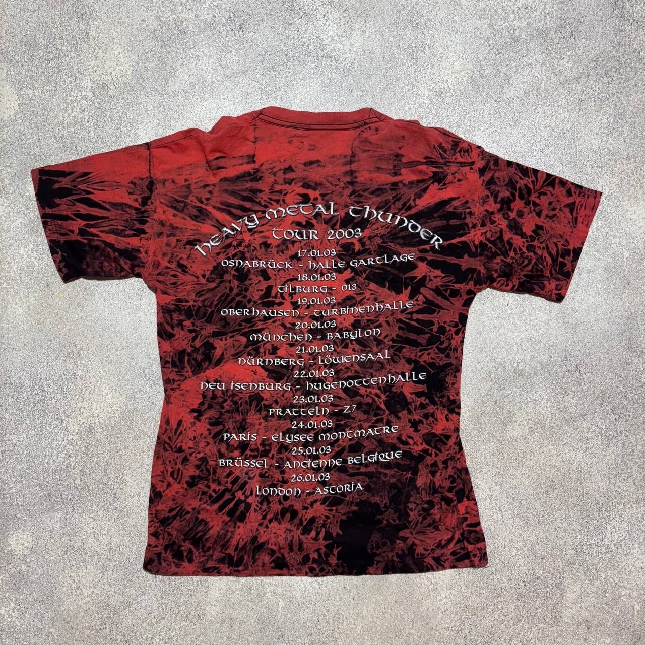 Band Tees Saxon Vintage T Shirt Metal Band Metallica Rare Tour 2003 Size US L / EU 52-54 / 3 - 8 Thumbnail