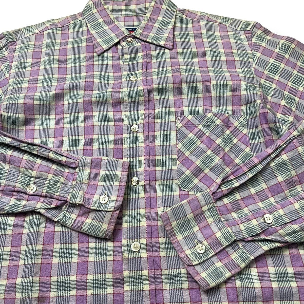 Comme des Garcons Vintage 45Rpm Plaid Pattern Button Long Sleeve Shirt Size US S / EU 44-46 / 1 - 4 Thumbnail