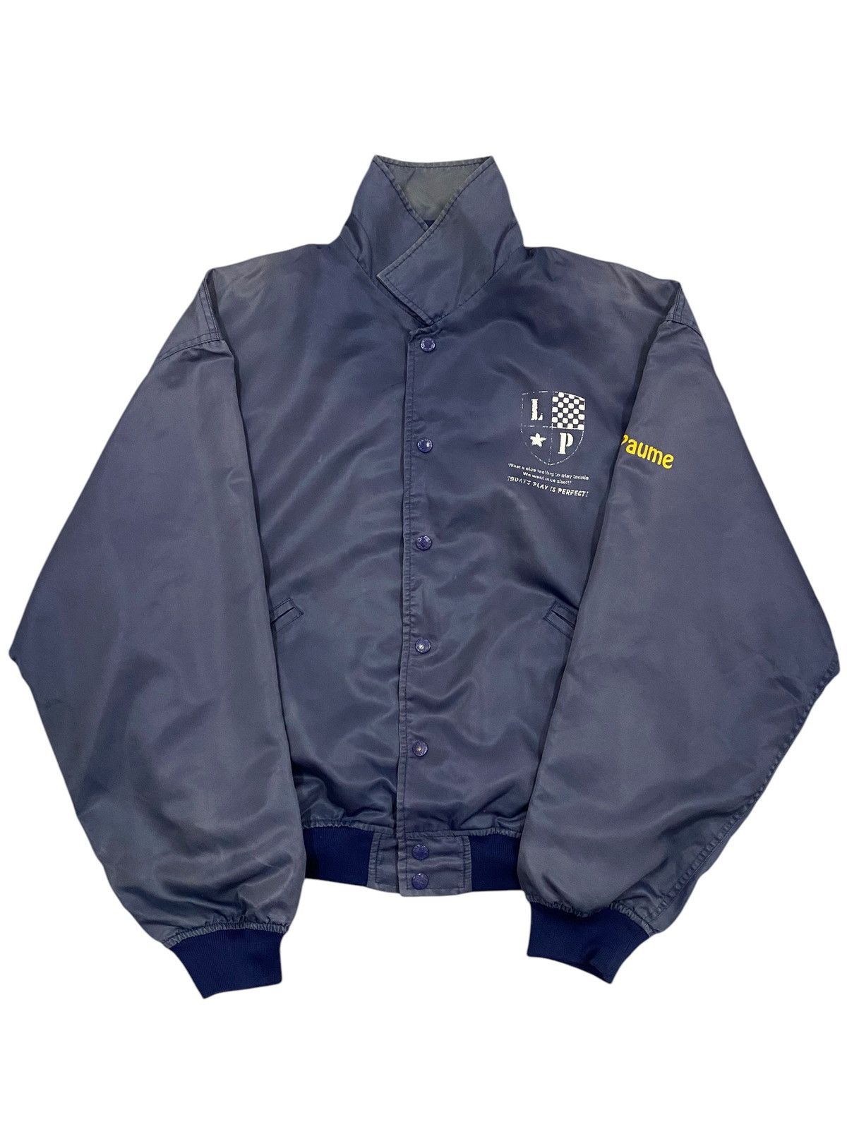 Japanese Brand × Vintage Vtg La Paume Tennis Team Bomber Jacket Size US L / EU 52-54 / 3 - 2 Thumbnail