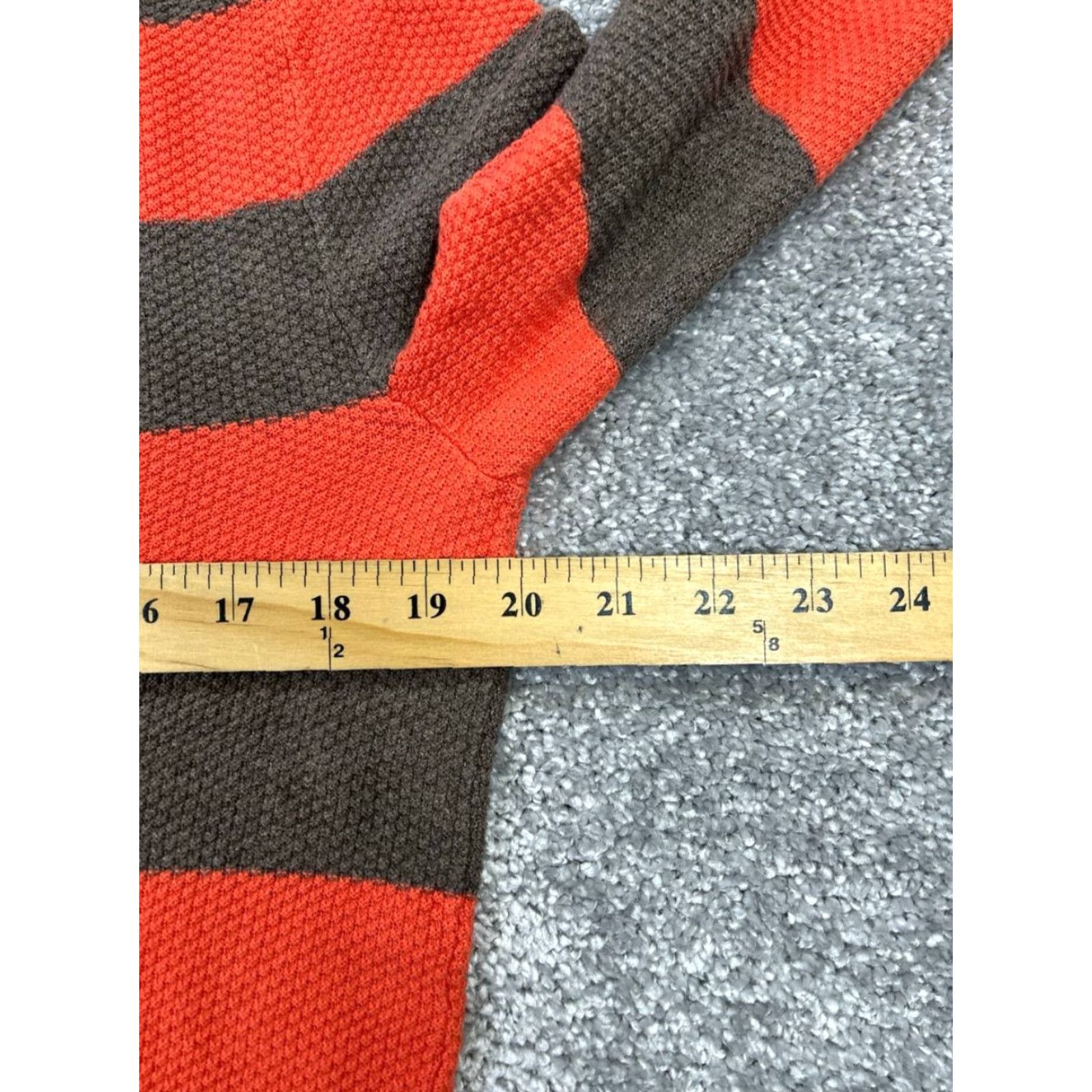 Brooks Brothers Brooks Brothers Sweater Mens M Orange Brown Cotton Waffle-Knit Mock Neck Pullover Knit Logo Casual Winter Fall Spring Size US M / EU 48-50 / 2 - 6 Thumbnail