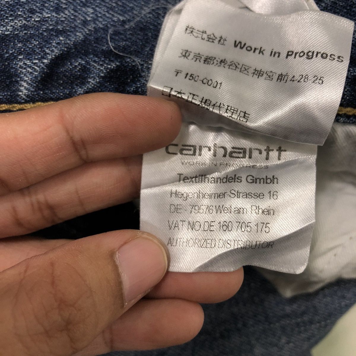 Carhartt 🔥True Vintage Distressed Denim Jeans Workers Carhartt WIP Size US 35 - 22 Thumbnail