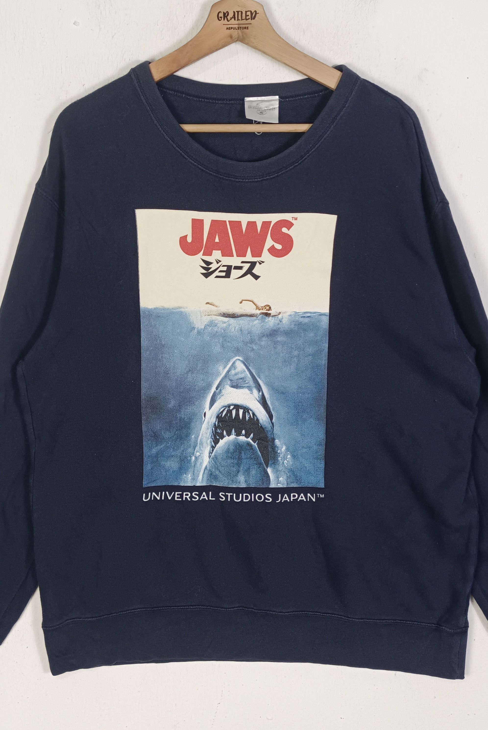 Japanese Brand Vintage Jaws Universal Studio Japan Size US L / EU 52-54 / 3 - 3 Thumbnail
