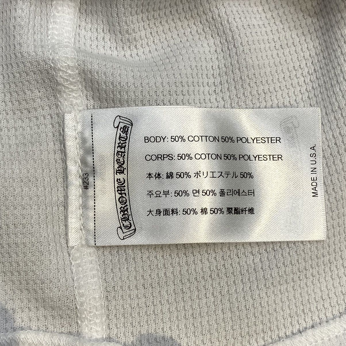 Chrome Hearts Chrome Hearts Scroll Thermal long t-shirt white Size M / US 6-8 / IT 42-44 - 8 Thumbnail