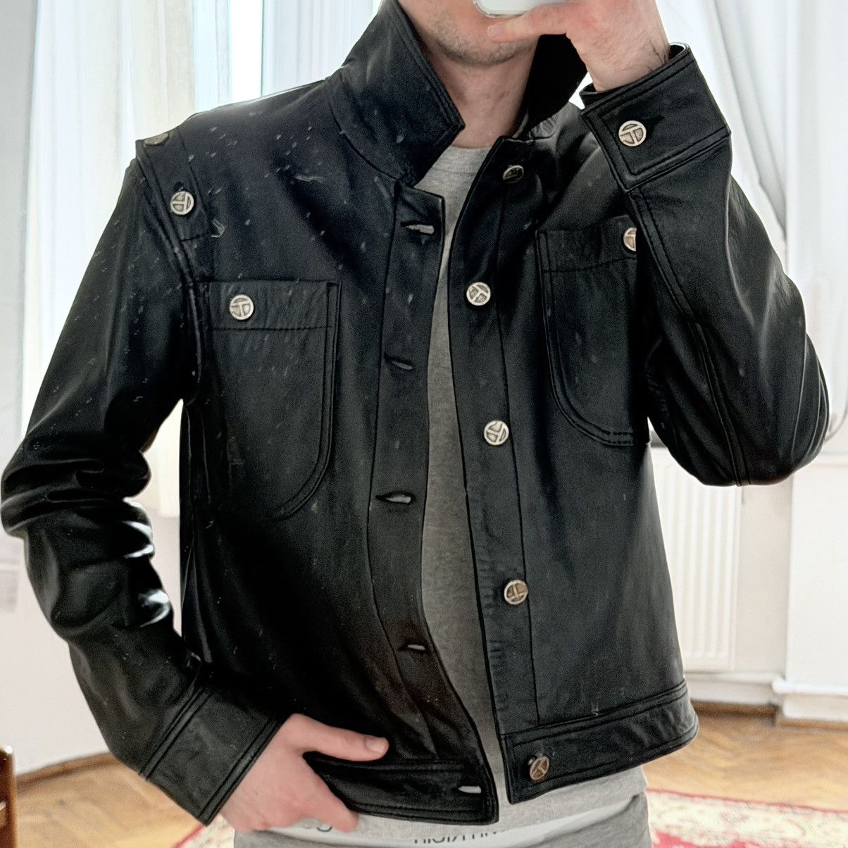 Telfar Telfar Wilson’s Leather jacket Size S / US 4 / IT 40 - 11 Thumbnail