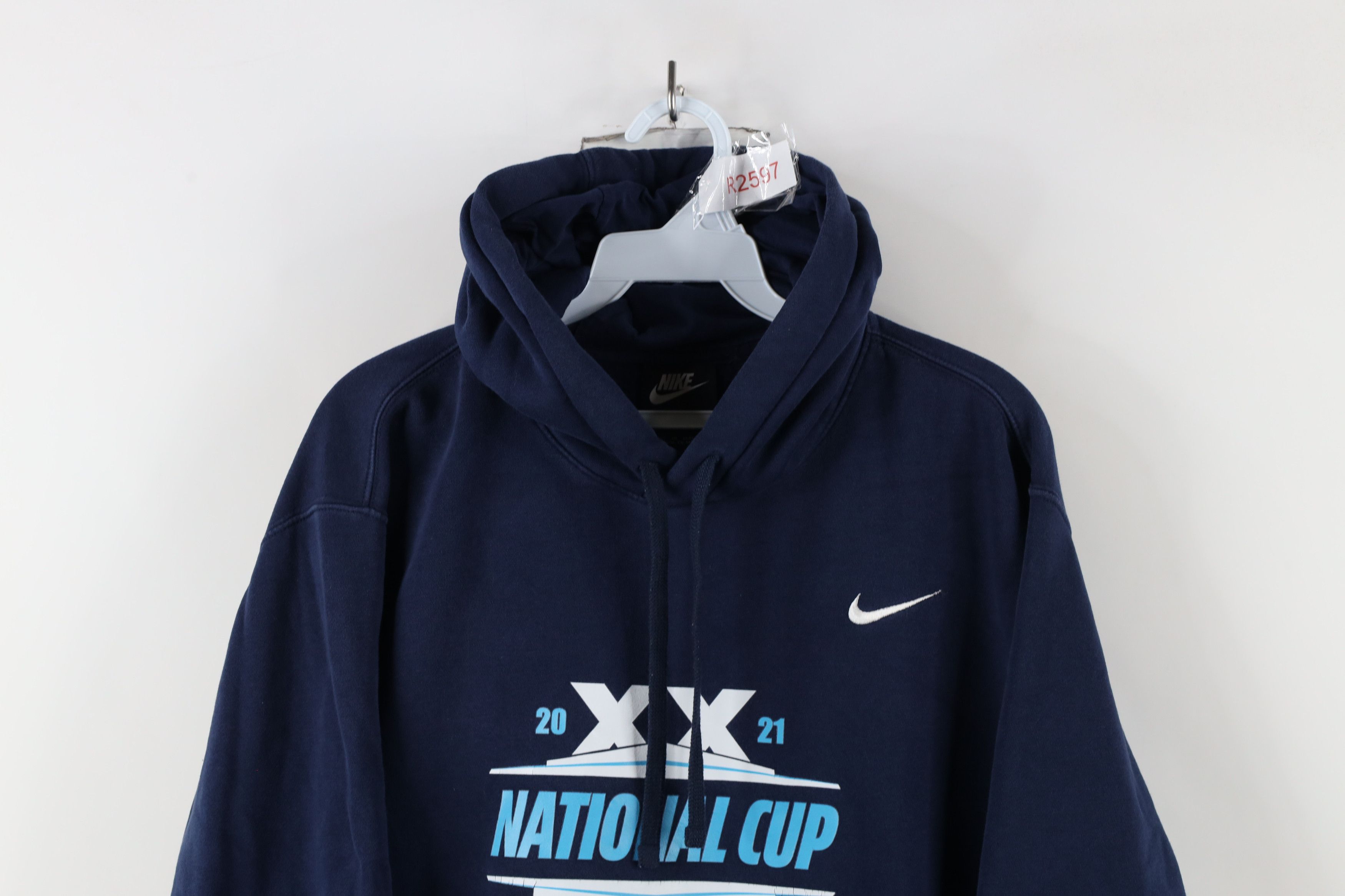 Nike × Vintage Nike 2021 National Cup Finals US Club Soccer Hoodie Blue Size US L / EU 52-54 / 3 - 2 Thumbnail