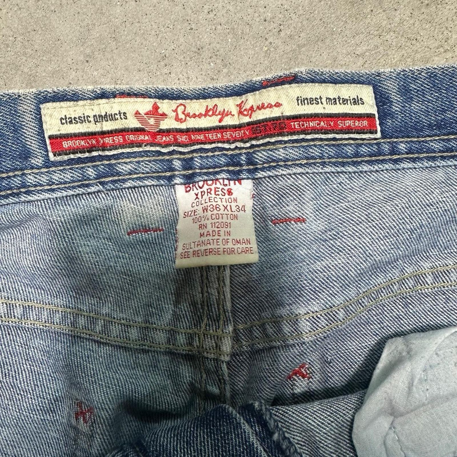 Brooklyn Xpress Vintage Y2K Brooklyn Express Double Knee Carpenter Jeans Size US 36 / EU 52 - 5 Thumbnail