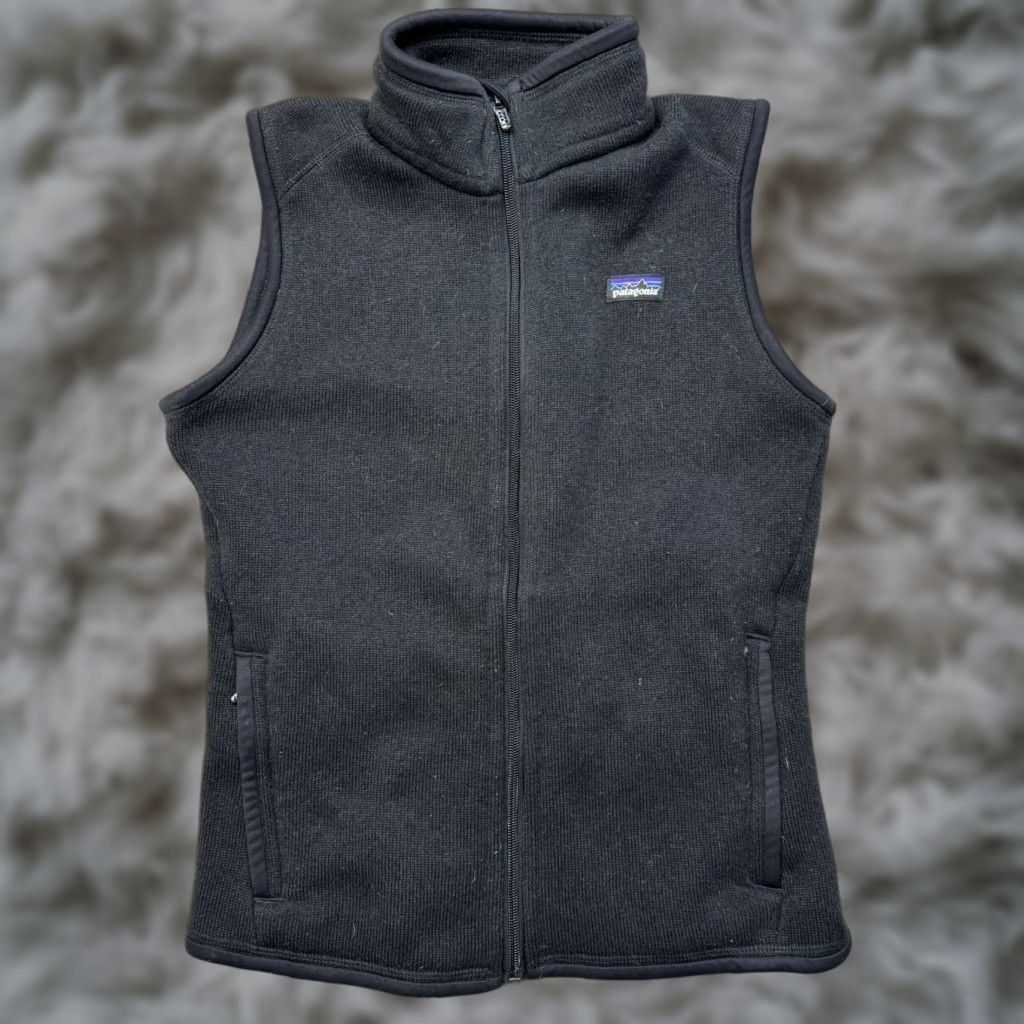 Patagonia Patagonia Better Sweater Vest Women's S Black Zip Vest Outdoor Hiking Lightweight Pockets 25887 Size S / US 4 / IT 40 - 1 Thumbnail