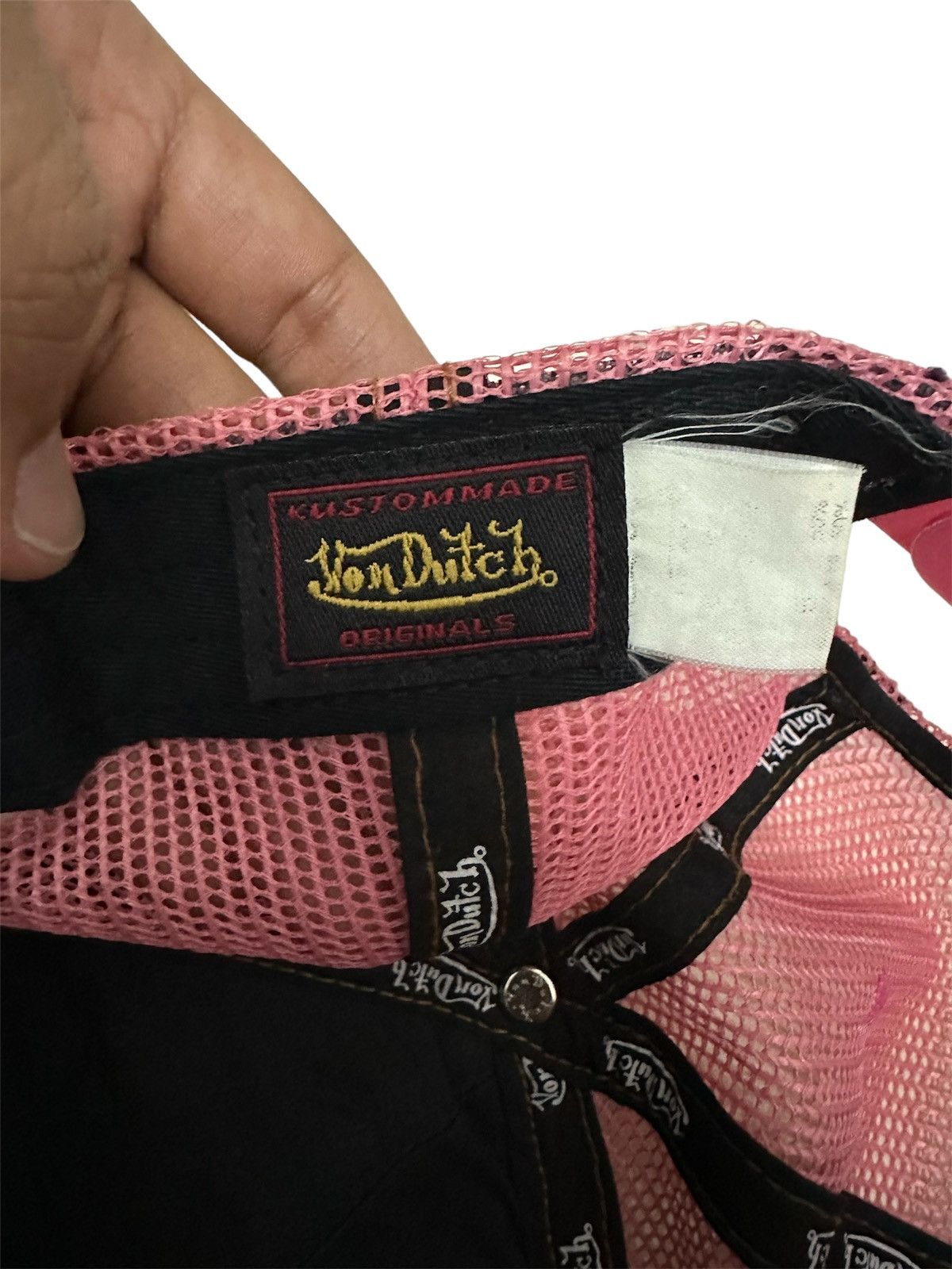 Von Dutch Von Dutch Destressed Design Trucker Hat Size ONE SIZE - 7 Thumbnail