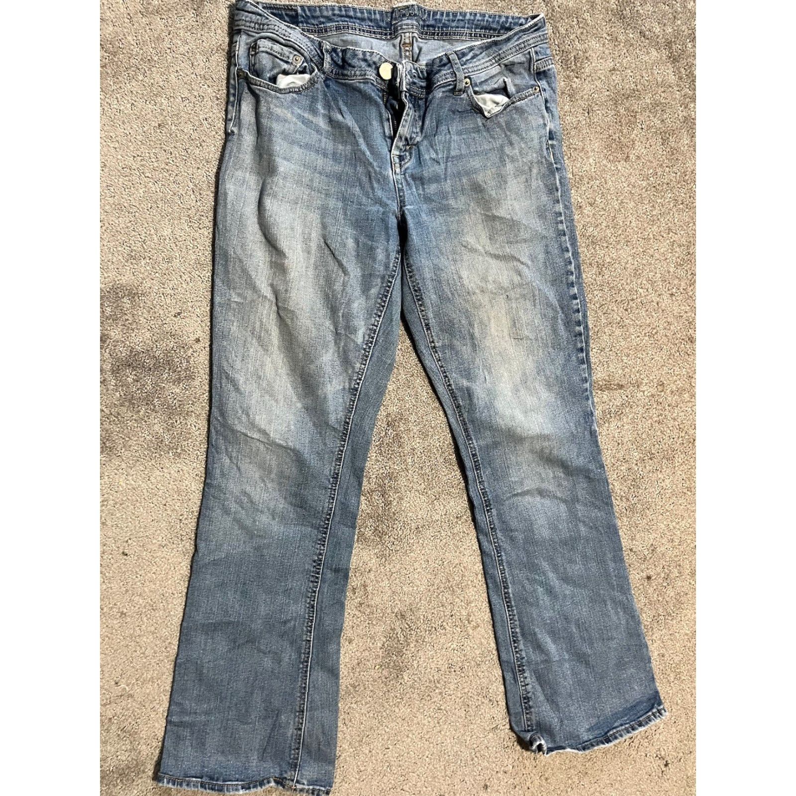 Aeropostale AEROPOSTALE Women’s CURVY BOOT JEANS Sz 12 Regular Cowgirl Western Size 34" / US 12 / IT 48 - 3 Thumbnail