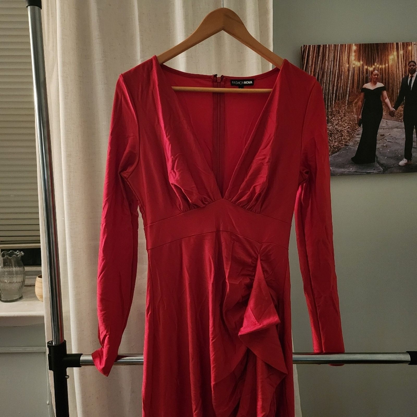 Other Fashion nova Liliana Ruffle maxi dress Size L / US 10 / IT 46 - 2 Thumbnail