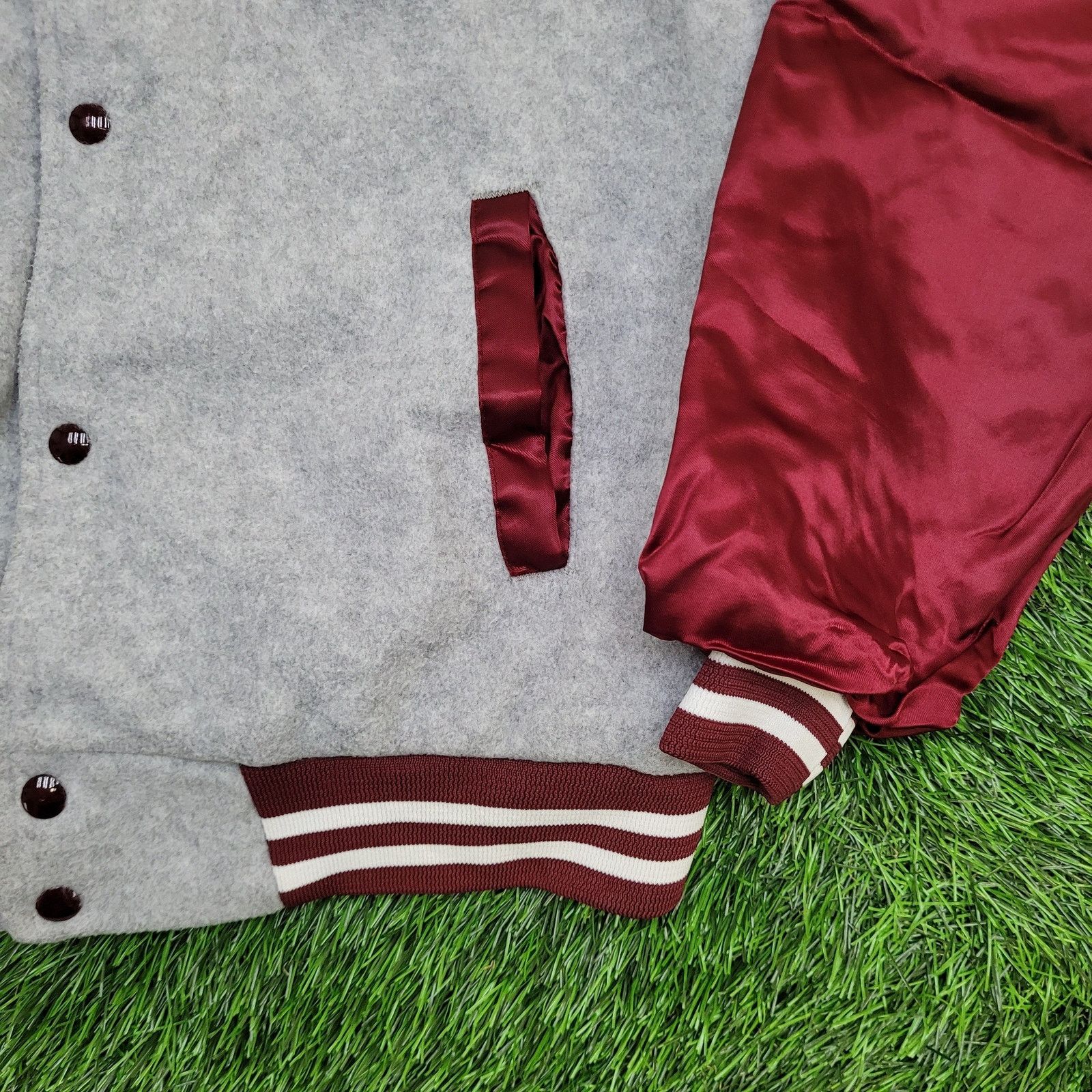 Chalk Line Vintage 80s Chalk-Line Varsity Jacket M/L 24x23 Sherpa-Lined Size US L / EU 52-54 / 3 - 13 Thumbnail