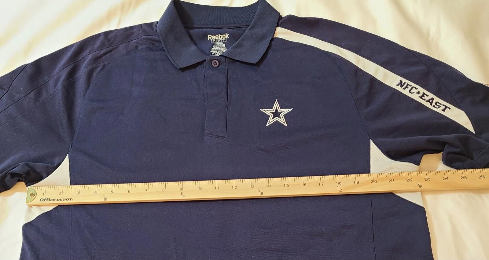 Reebok NFL Dallas Cowboys Shirt Mens Size Medium Polo Reebok Size ONE SIZE - 9 Thumbnail