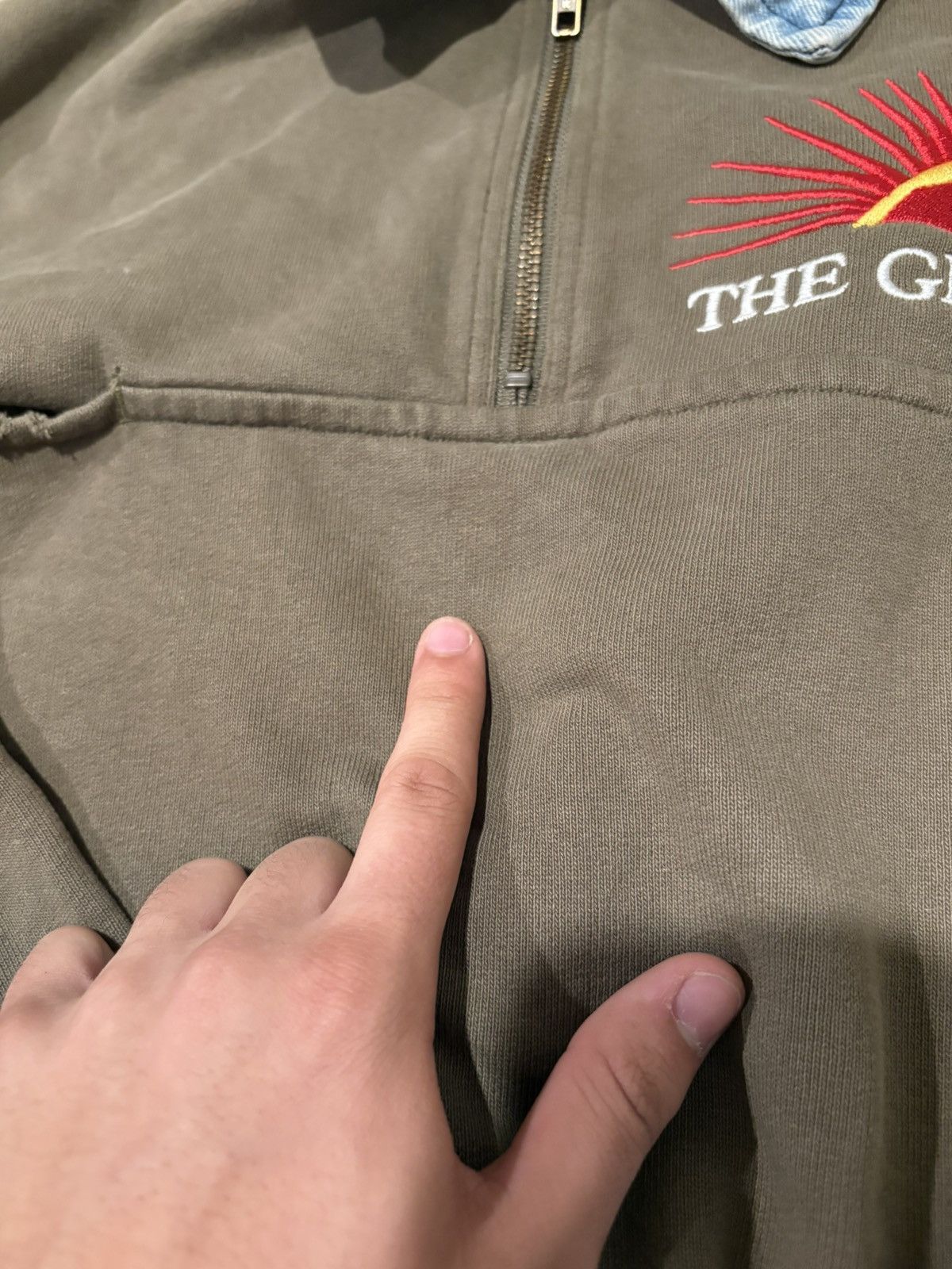 Cactus Plant Flea Market Cactus plant flea market green flash half zip denim small Size US S / EU 44-46 / 1 - 2 Thumbnail