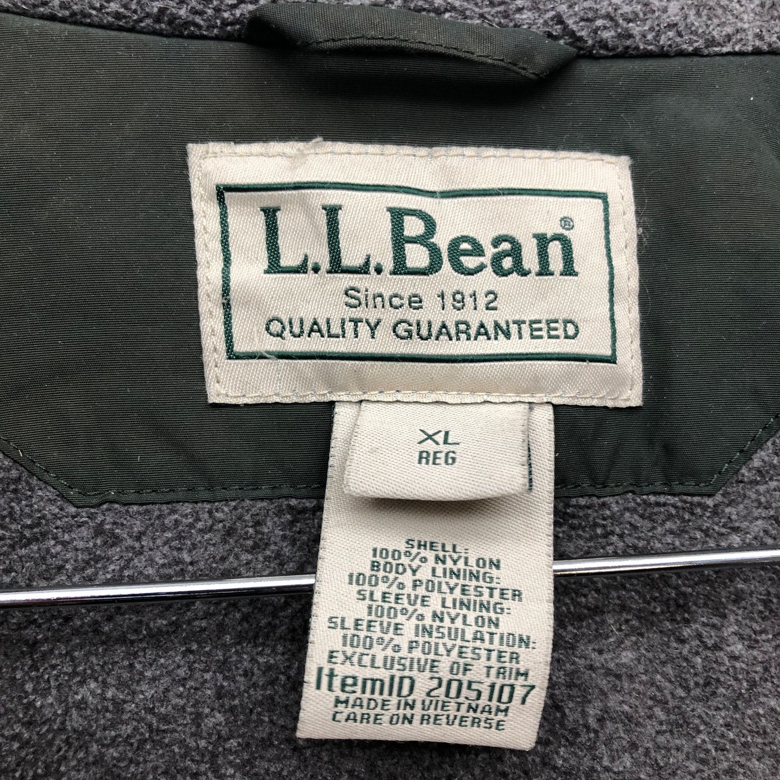 L.L. Bean LL Bean Fleece Lined Nylon Warm Up Jacket Men XL Green Wind Size US XL / EU 56 / 4 - 4 Thumbnail