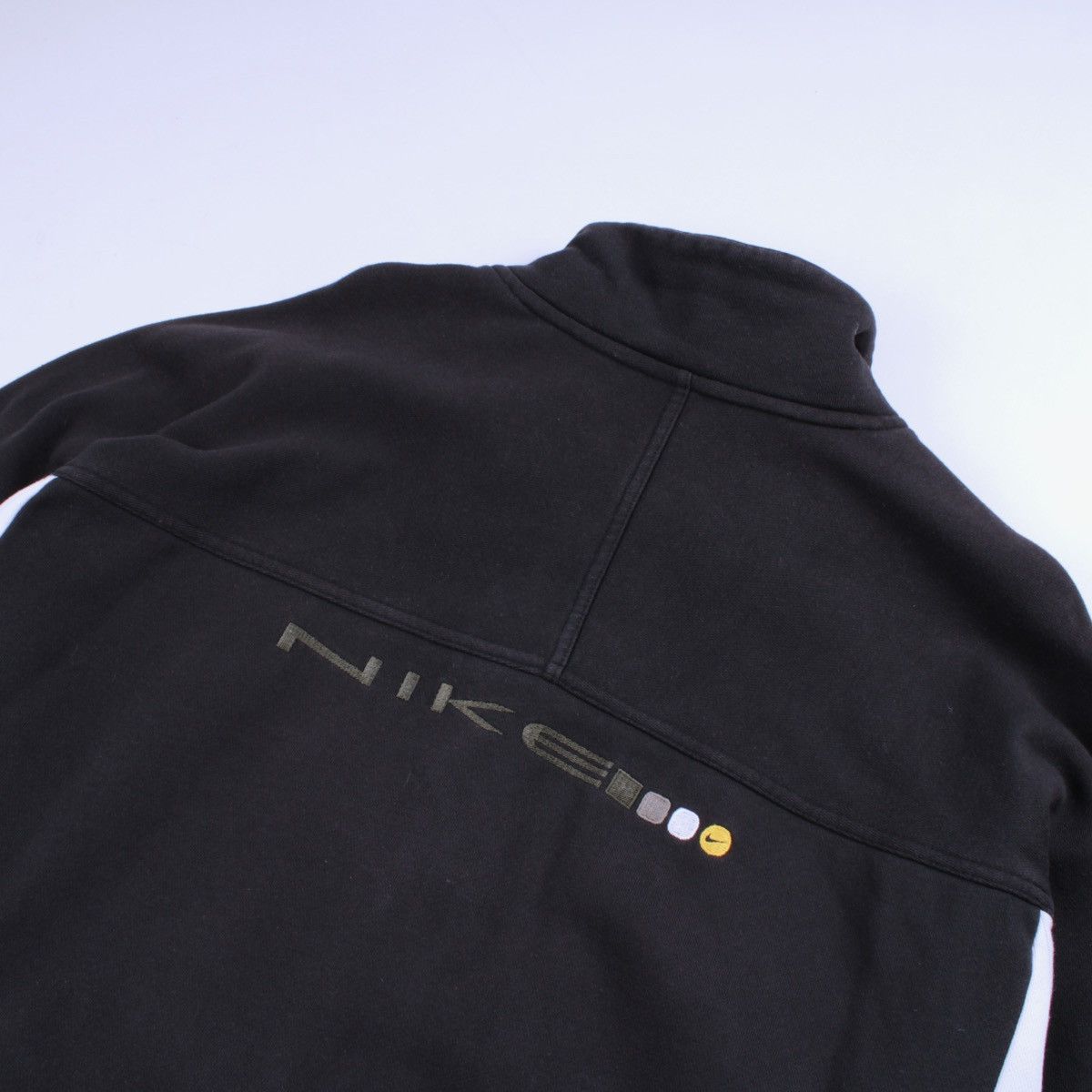 Nike × Vintage NIKE Vintage Cotton Full Zip Pockets Sweater Jacket Size US L / EU 52-54 / 3 - 17 Thumbnail
