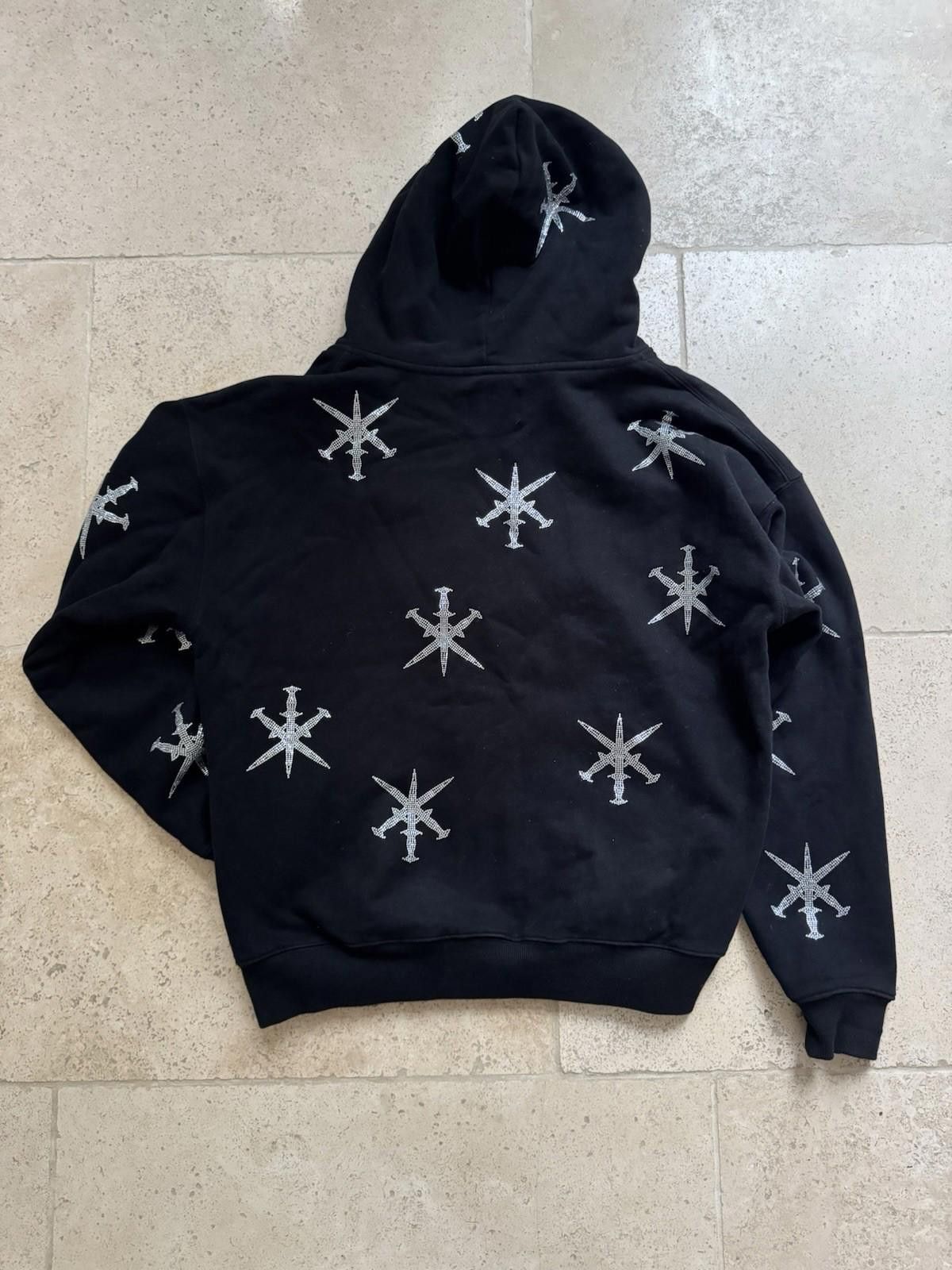 Unknown London Unknown London Rhinestone Hoodie Size Small Size US S / EU 44-46 / 1 - 5 Thumbnail