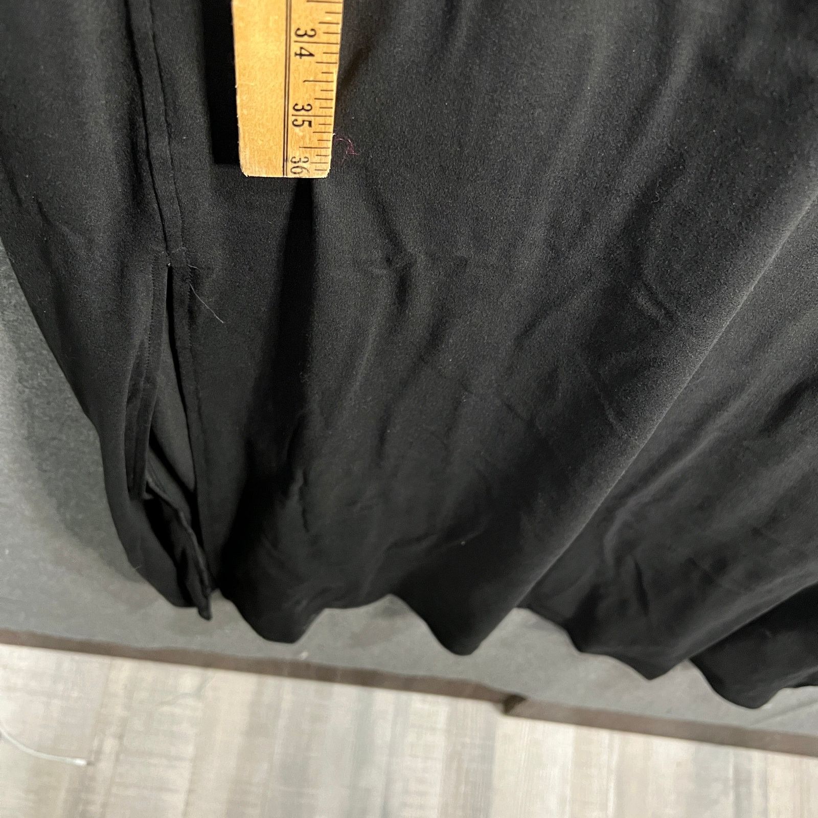 Other Cuddl Duds Flexwear Short-Sleeve Maxi Dress Black Size 1X Size XL / US 12-14 / IT 48-50 - 8 Thumbnail
