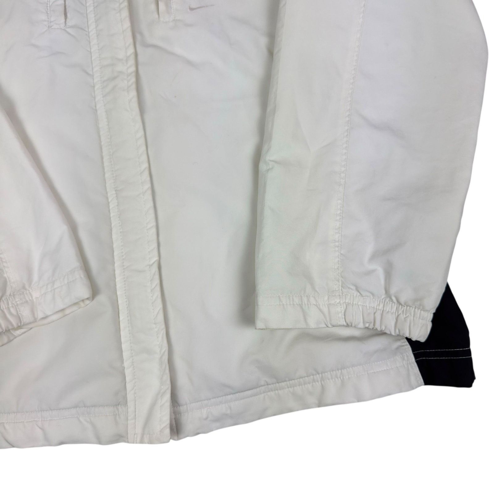 Nike Nike Womens White Swoosh Full Zip Windbreaker Jacket S (4-6) Size S / US 4 / IT 40 - 8 Thumbnail