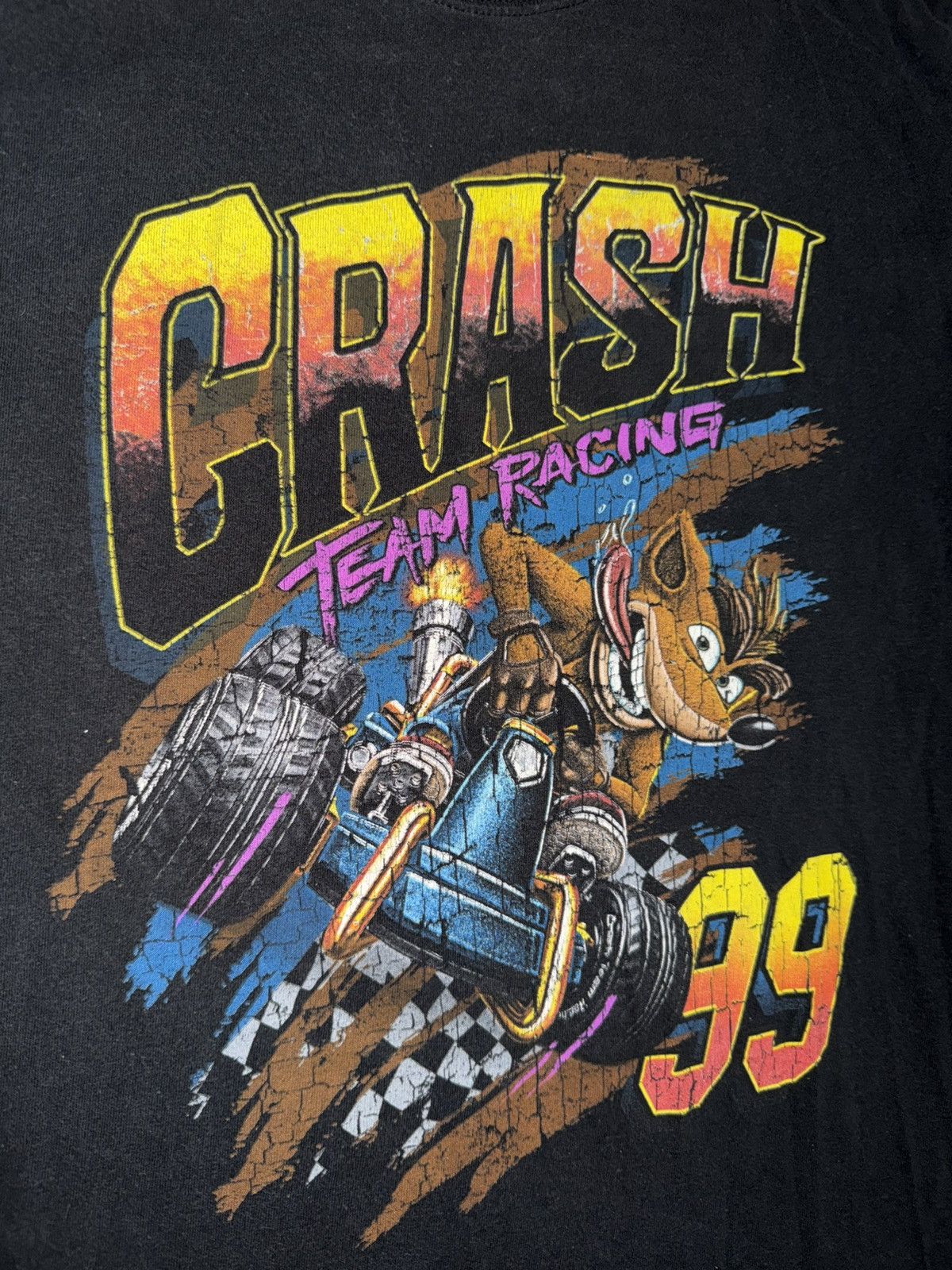 Playstation Vintage Crash bandicoot team racing 99 PlayStation t-shirt Size US S / EU 44-46 / 1 - 4 Thumbnail