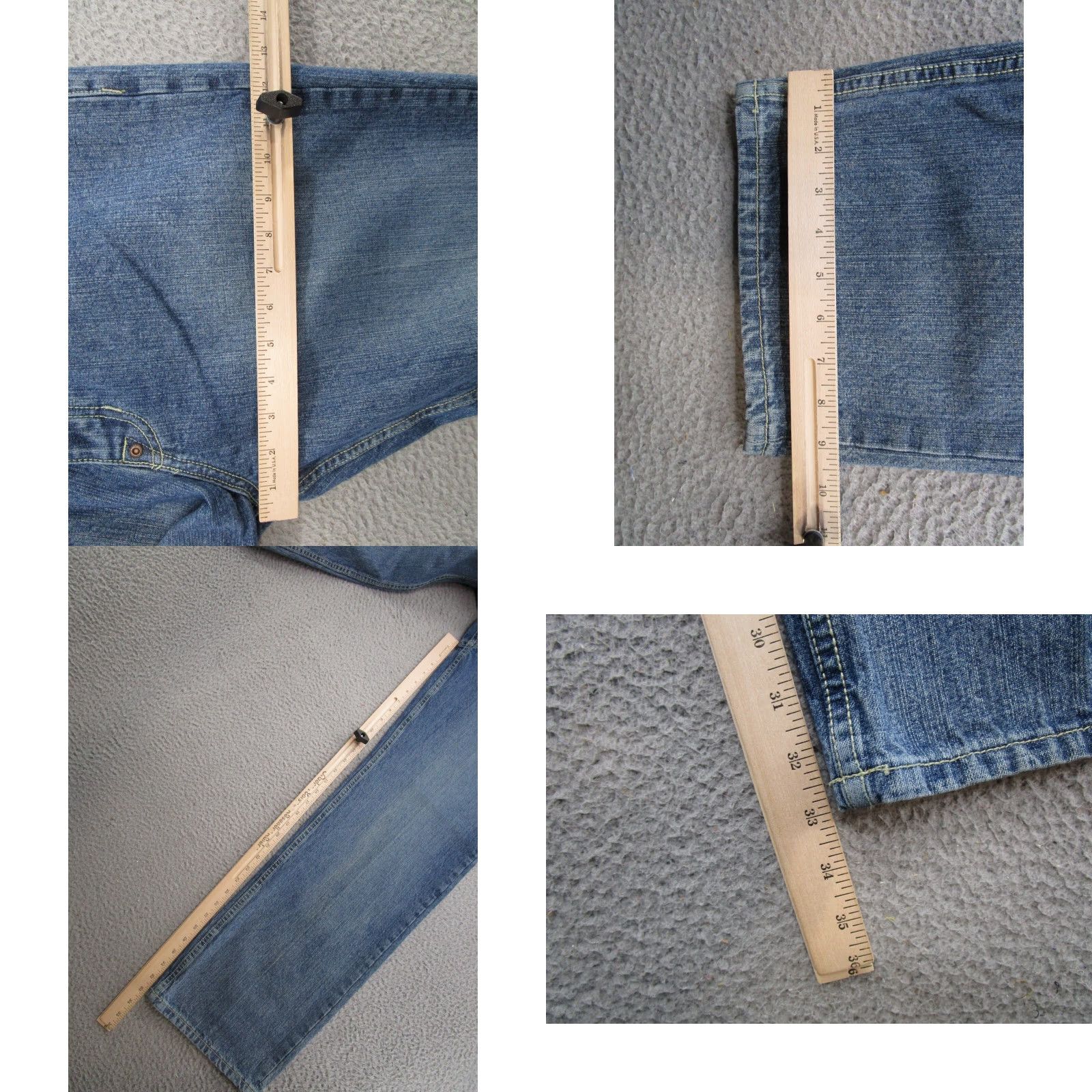 Phat Farm VINTAGE Phat Farm Jeans Denim Blue Wide Straight Baggy Tag Size 32x33 Y2K Size US 34 / EU 50 - 8 Thumbnail