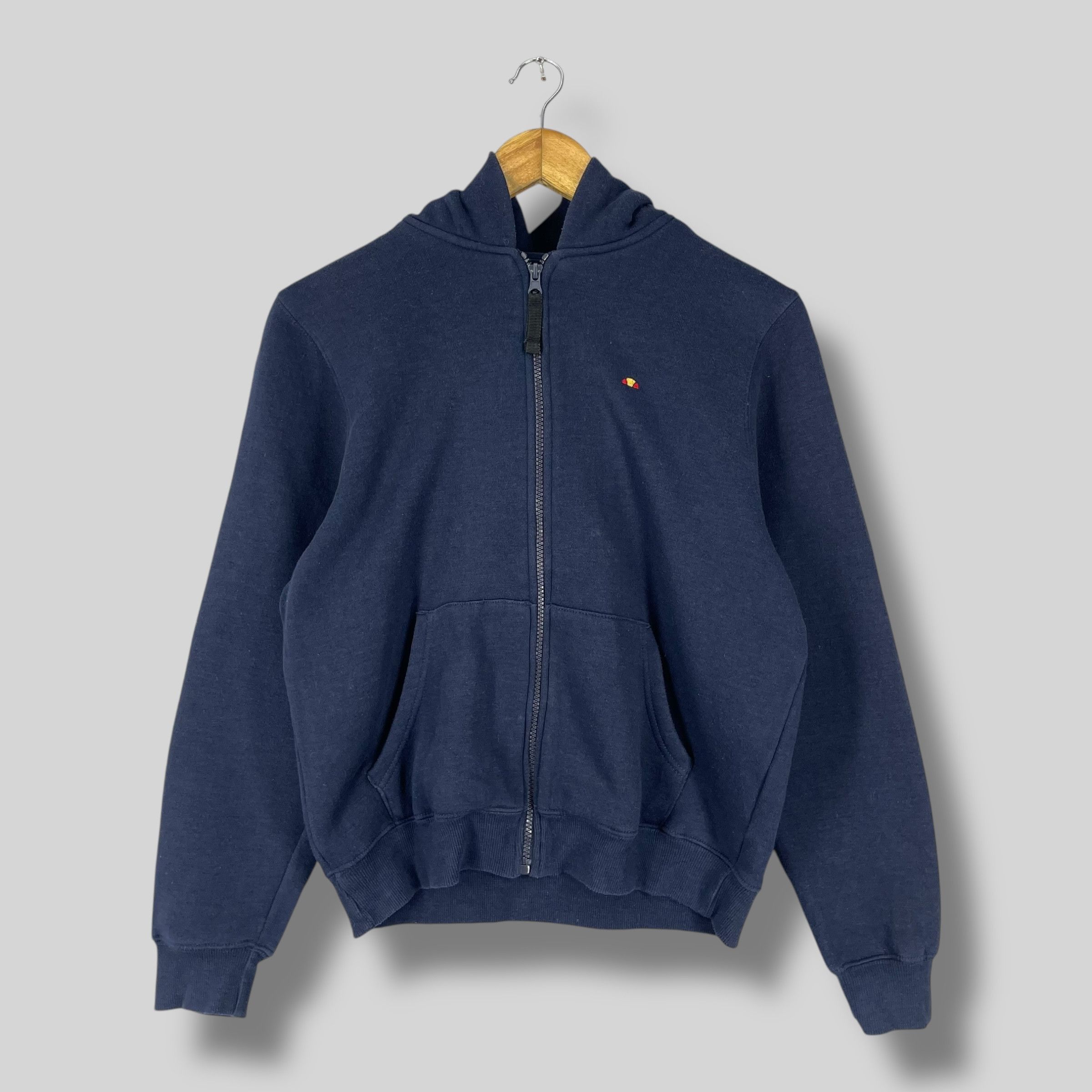 Ellesse Vintage 90s ELLESSE Spellout Big Logo Pullover Crop Hoodie Size M / US 6-8 / IT 42-44 - 5 Thumbnail