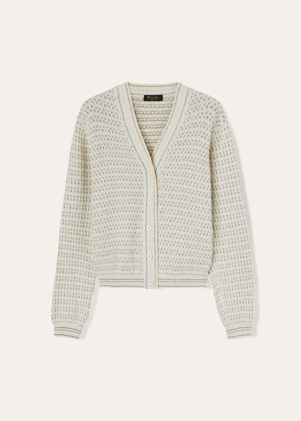 Loro Piana o1srvl11e0824 CVD Cotton Cardigan in Multicolor Size M / US 6-8 / IT 42-44 - 1 Thumbnail