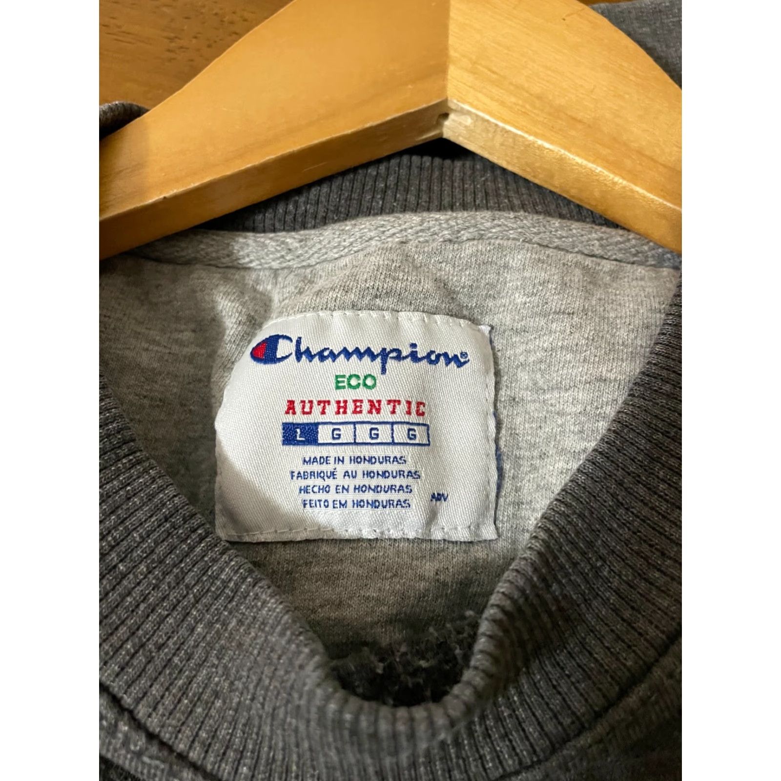 Champion VINTAGE Champion ECO Gray Crewneck Sweatshirt Large Size US L / EU 52-54 / 3 - 3 Thumbnail