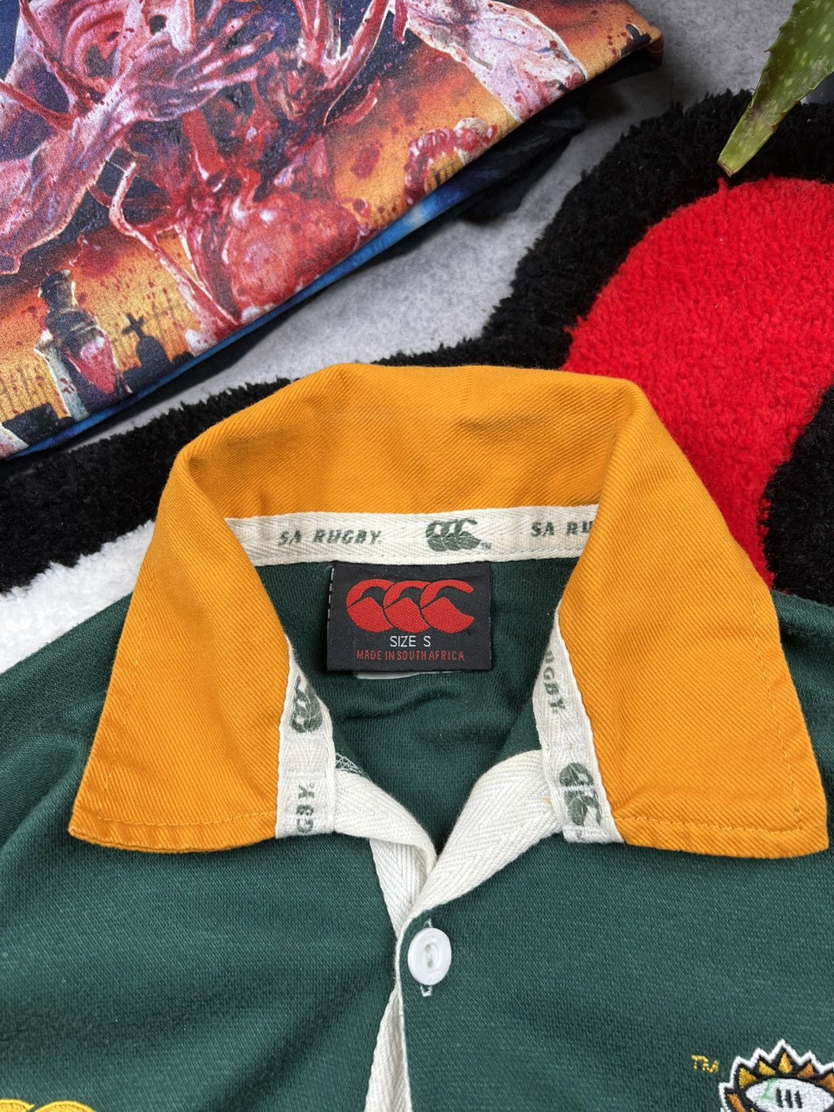Canterbury of New Zealand Vintage Canterbury South Africa 2005 Rugby Polo Long Sleeve Size US S / EU 44-46 / 1 - 5 Thumbnail
