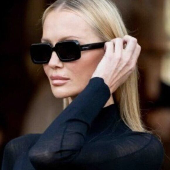 Saint Laurent Paris Saint Laurent SL534 SUNRISE 012 Sunglasses Havana Rectangle Size ONE SIZE - 3 Thumbnail