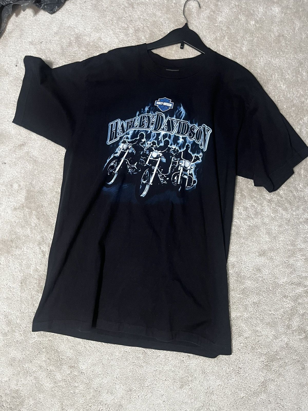 Harley Davidson Fire motorcycle Boise, Idaho Harley Davidson T shirt Size US XL / EU 56 / 4 - 1 Thumbnail