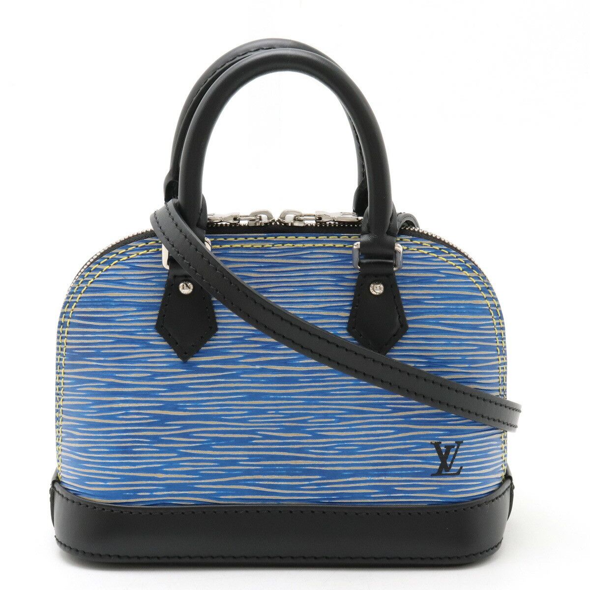 Louis Vuitton Louis Vuitton Epi Denim Nano Alma 2Way Bag M41578 Denim Shoulder Bag M41578 in Blue, Women's