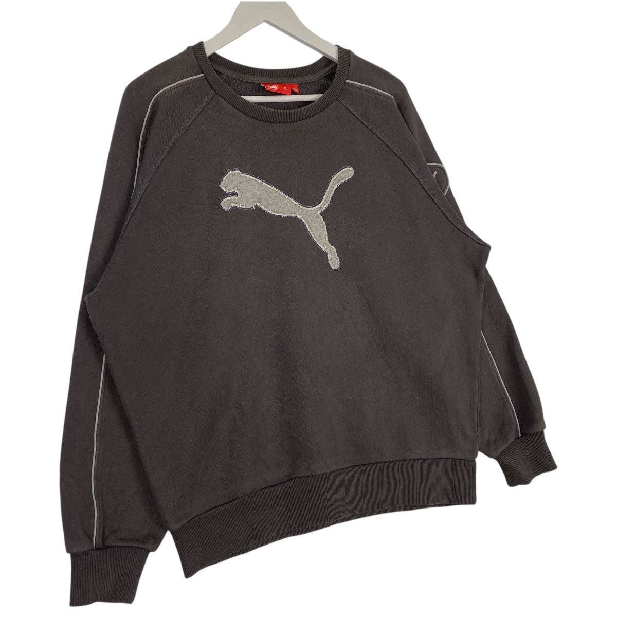 Puma × Vintage Vintage Puma Crewneck Sweatshirt Dark Gray Size US L / EU 52-54 / 3 - 3 Thumbnail