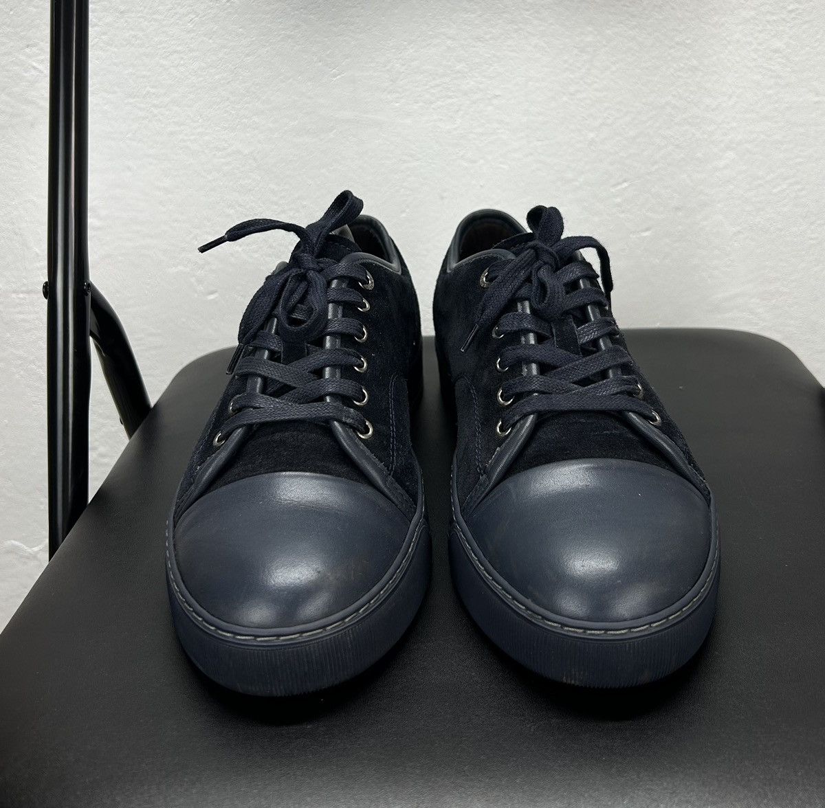 Lanvin Lanvin Leather Casual Sneakers Navy Size 41 EUR Size US 8 / EU 41 - 5 Thumbnail